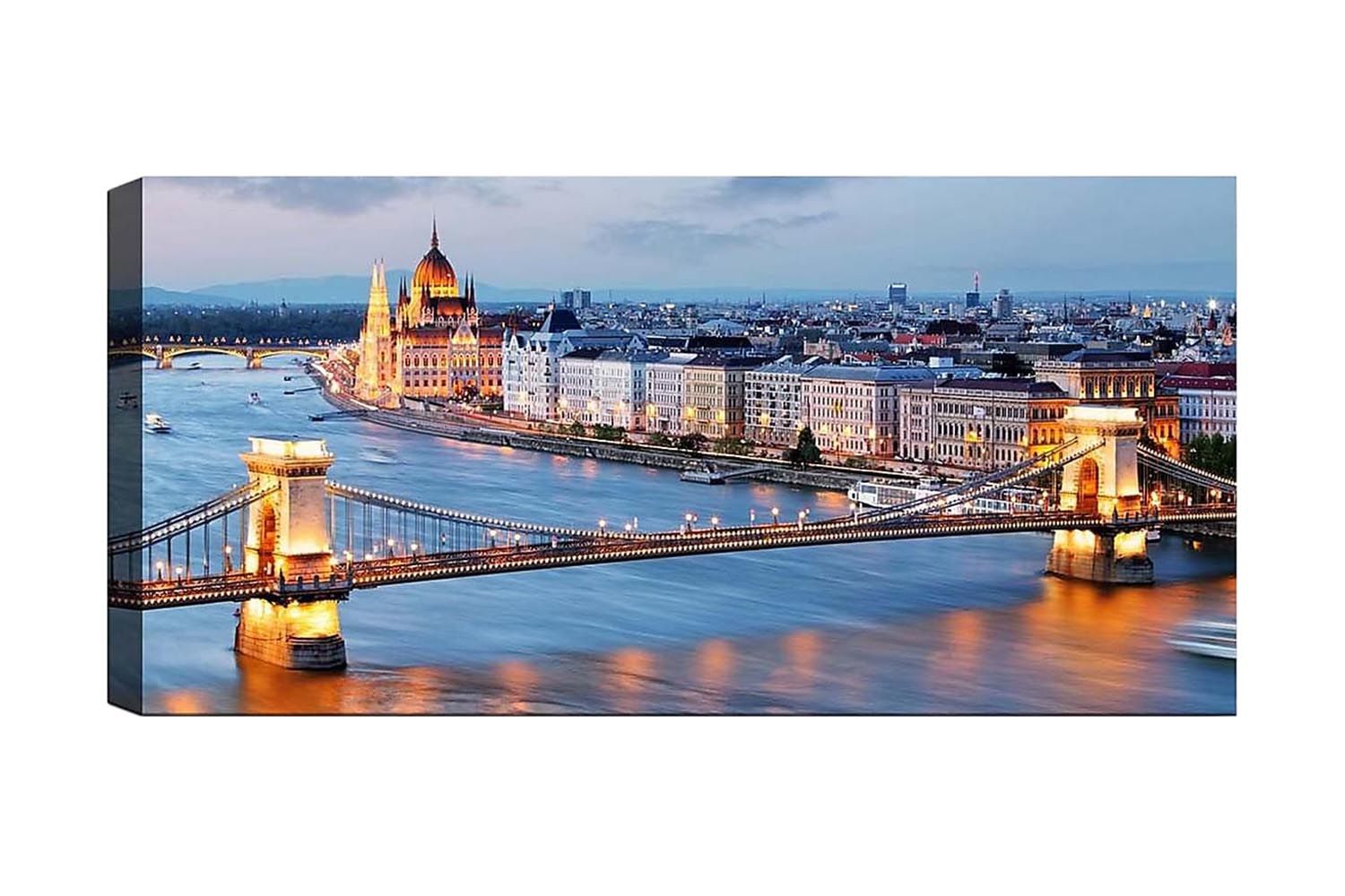 Canvastavla YTY Cities & Countries Flerfärgad - 120x50 cm (Art.nr 1184795) — Chilli