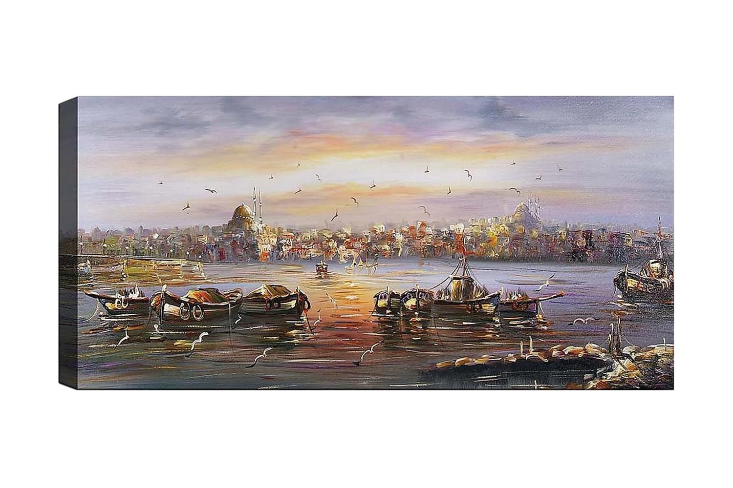 Canvastavla YTY Cities & Countries Flerfärgad - 120x50 cm (Art.nr 1184610) — Chilli