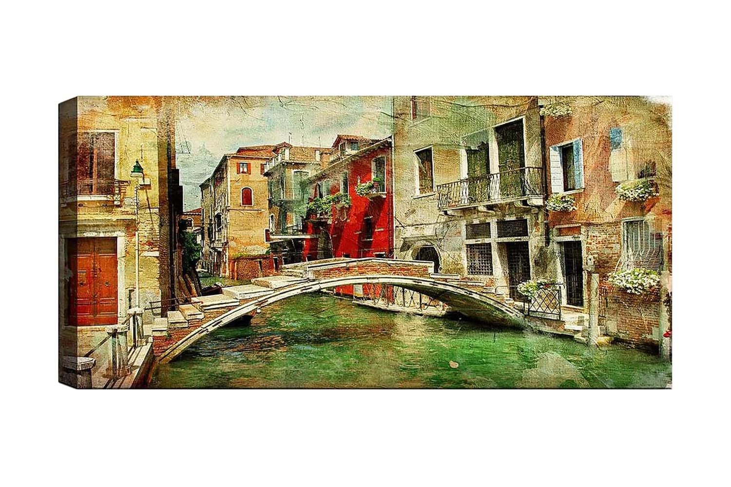 Canvastavla YTY Cities & Countries Flerfärgad - 120x50 cm (Art.nr 1184333) — Chilli