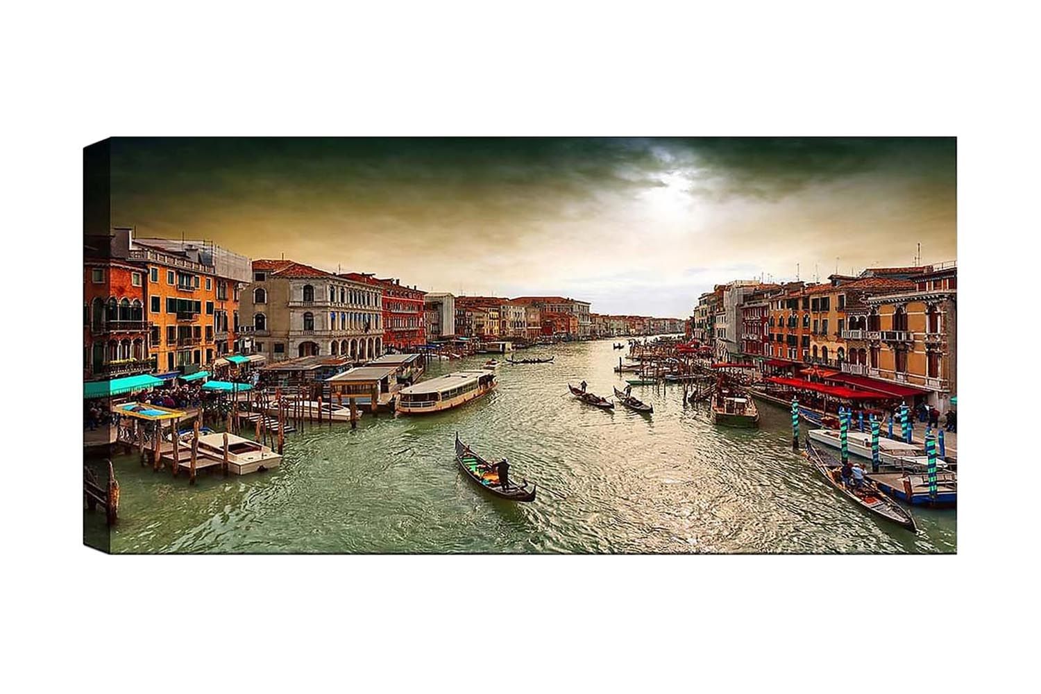 Canvastavla YTY Cities & Countries Flerfärgad - 120x50 cm (Art.nr 1184617) — Chilli