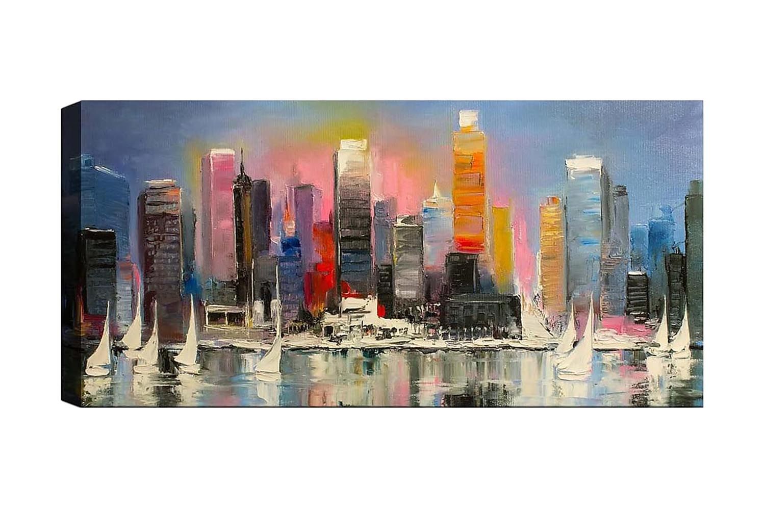 Canvastavla YTY Cities & Countries Flerfärgad - 120x50 cm (Art.nr 1184678) — Chilli