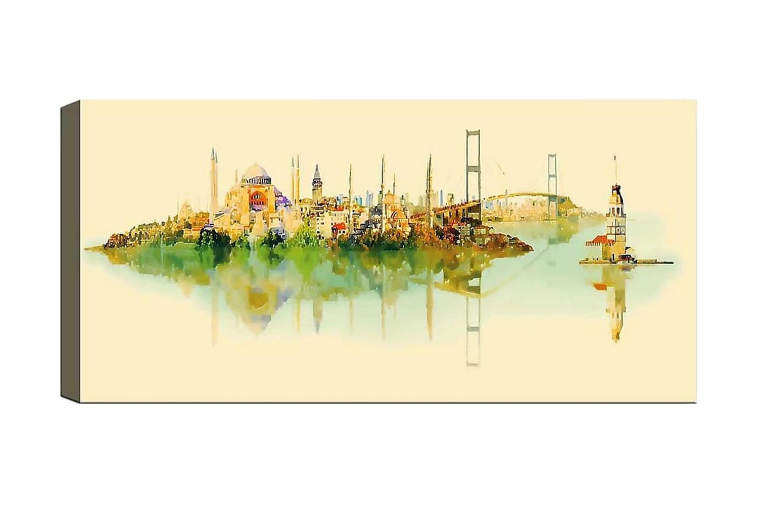 Canvastavla YTY Cities & Countries Flerfärgad - 120x50 cm (Art.nr 1184277) — Chilli