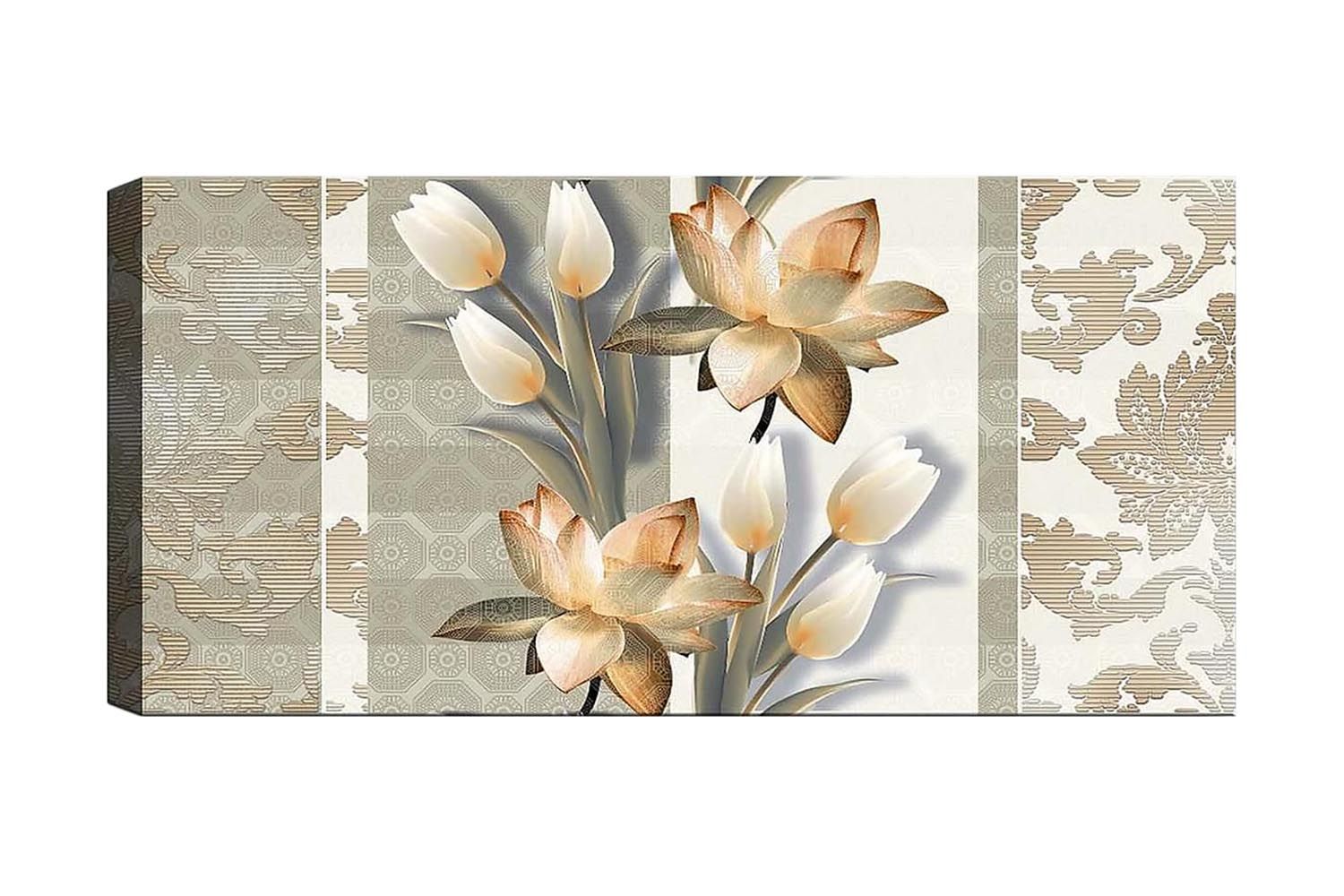 Canvastavla YTY Floral & Botanical Flerfärgad - 120x50 cm (Art.nr 1184467) — Chilli