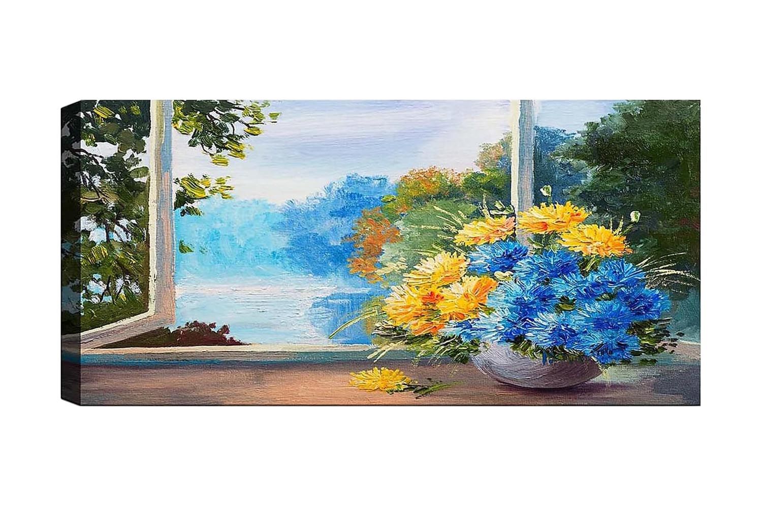 Canvastavla YTY Floral & Botanical Flerfärgad - 120x50 cm (Art.nr 1184370) — Chilli