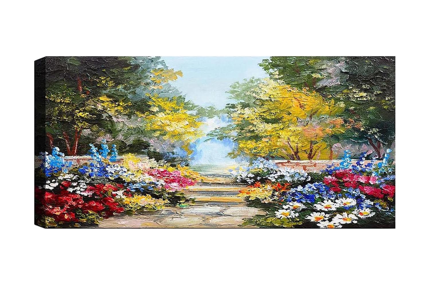 Canvastavla YTY Floral & Botanical Flerfärgad - 120x50 cm (Art.nr 1184024) — Chilli