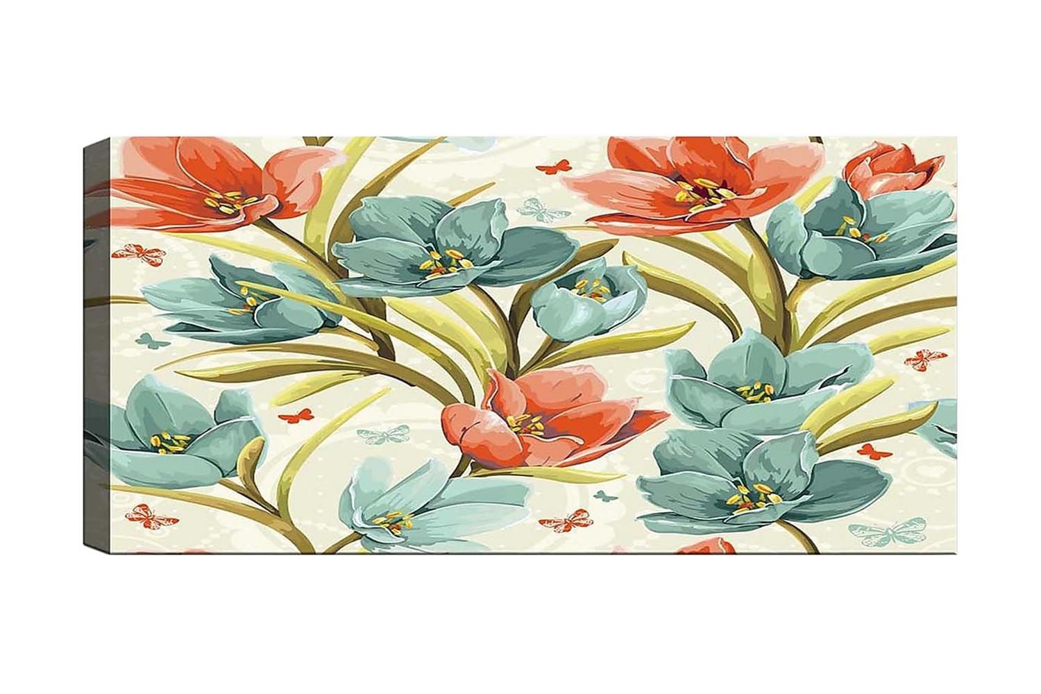 Canvastavla YTY Floral & Botanical Flerfärgad - 120x50 cm (Art.nr 1184901) — Chilli