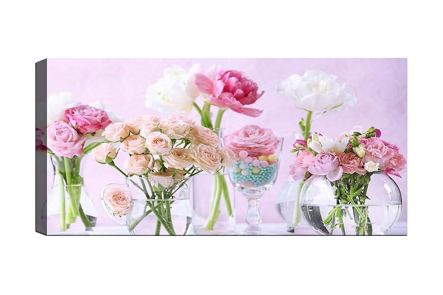 Canvastavla YTY Floral & Botanical Flerfärgad - 120x50 cm (Art.nr 1184122) — Chilli