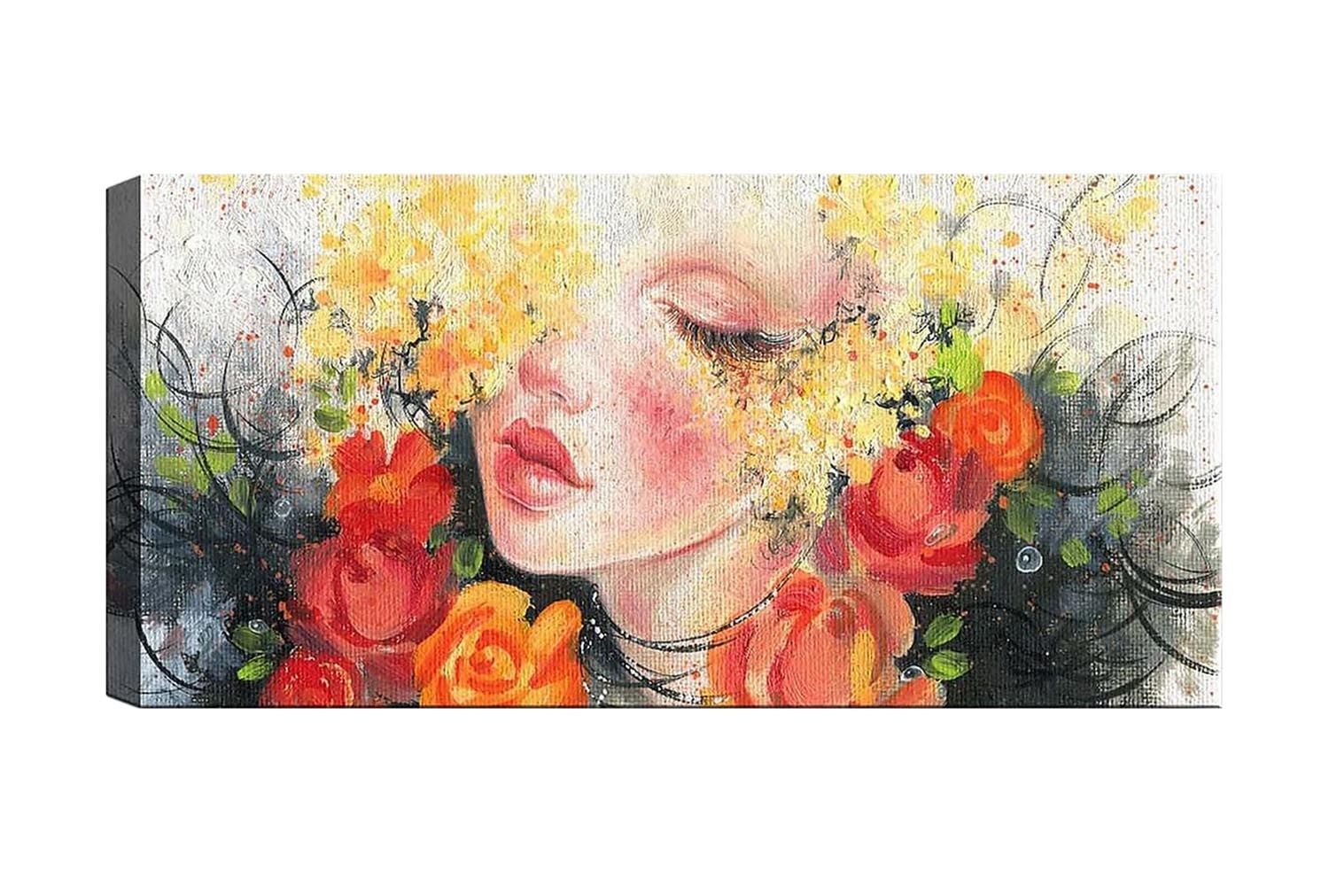Canvastavla YTY Floral & Botanical Flerfärgad - 120x50 cm (Art.nr 1184437) — Chilli