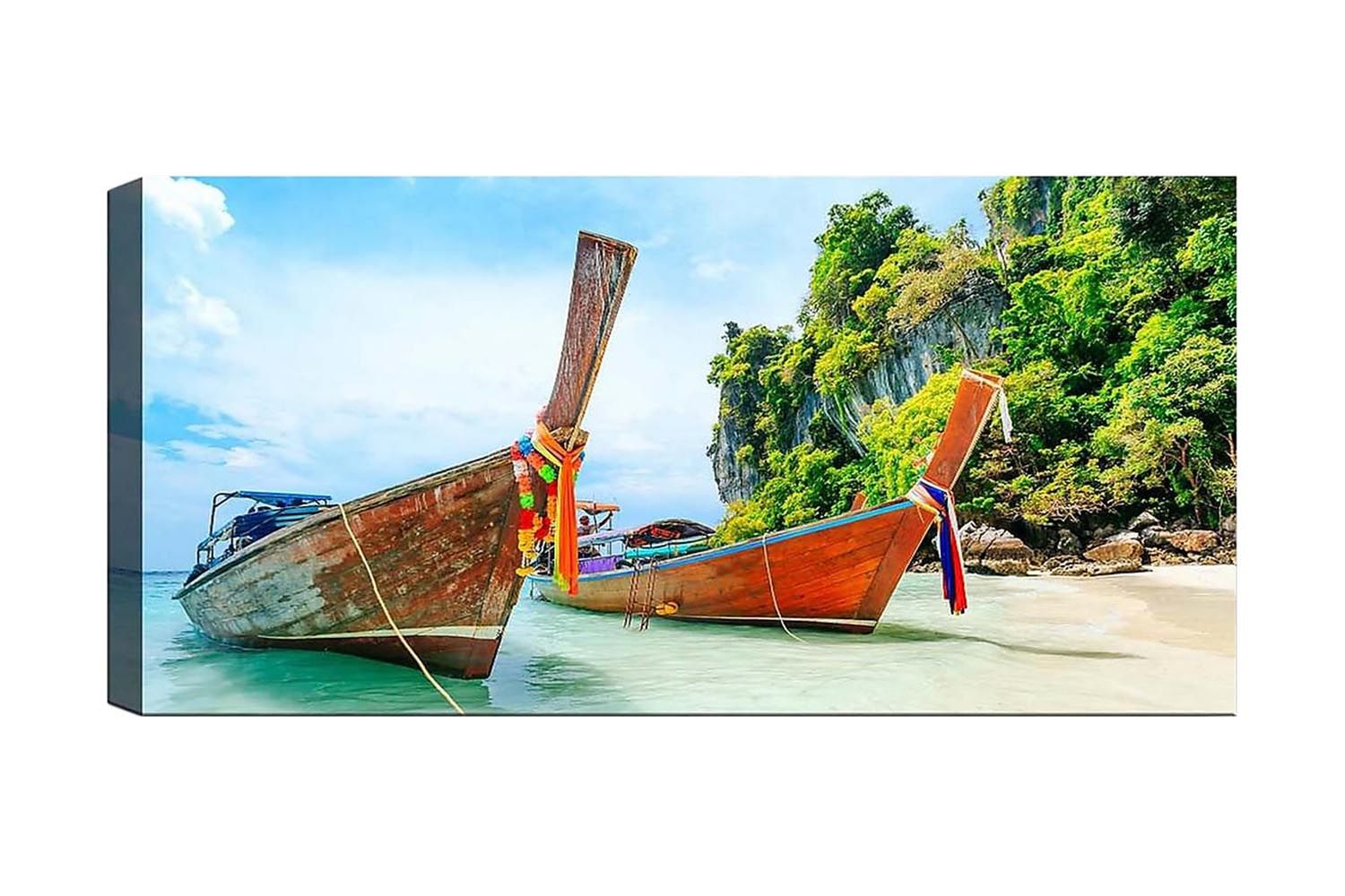Canvastavla YTY Nautical & Beach Flerfärgad - 120x50 cm (Art.nr 1184786) — Chilli