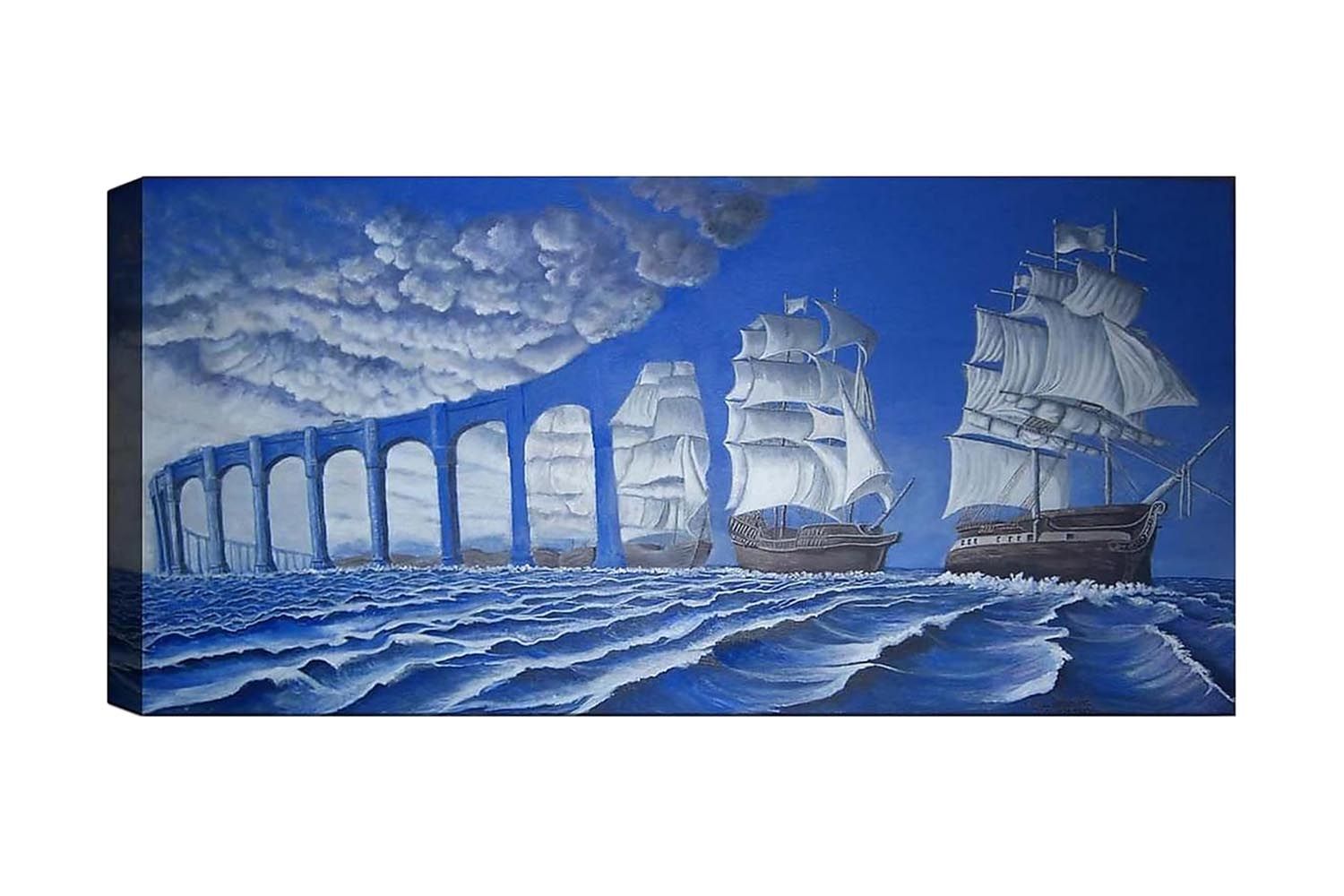 Canvastavla YTY Nautical & Beach Flerfärgad - 120x50 cm (Art.nr 1184346) — Chilli