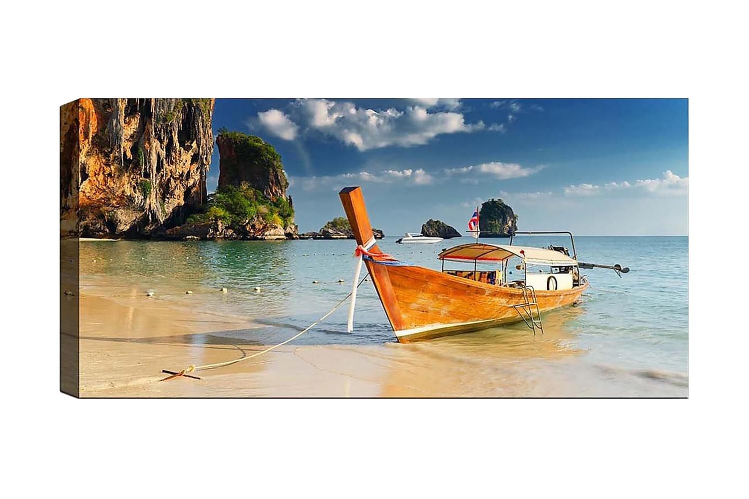 Canvastavla YTY Nautical & Beach Flerfärgad - 120x50 cm (Art.nr 1184958) — Chilli