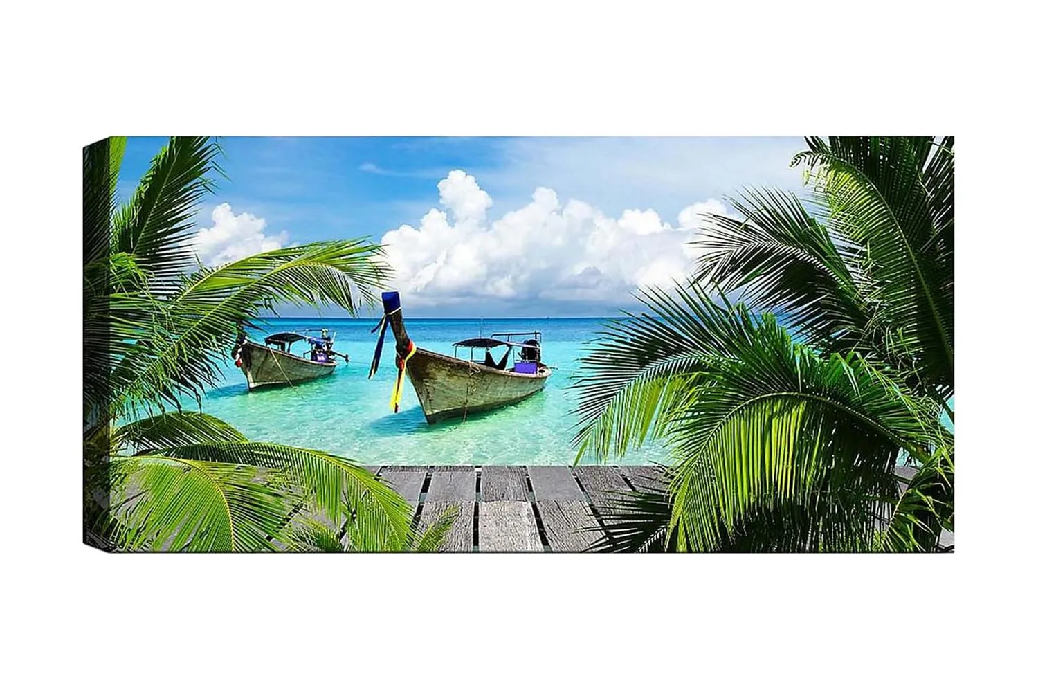 Canvastavla YTY Nautical & Beach Flerfärgad - 120x50 cm (Art.nr 1184236) — Chilli