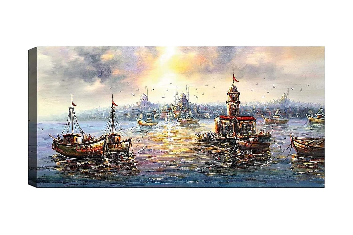 Canvastavla YTY Nautical & Beach Flerfärgad - 120x50 cm (Art.nr 1184317) — Chilli