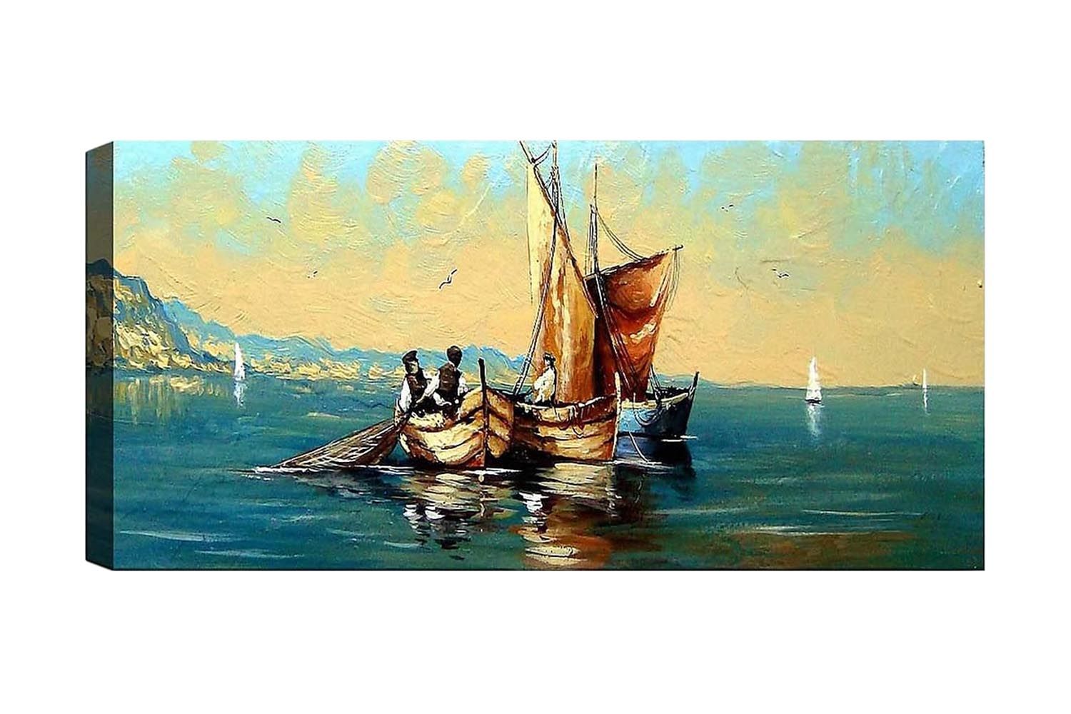 Canvastavla YTY Nautical & Beach Flerfärgad - 120x50 cm (Art.nr 1184740) — Chilli
