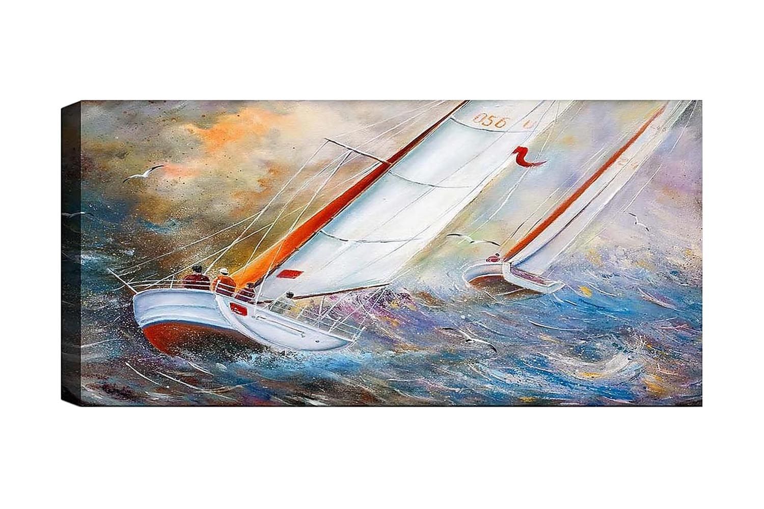 Canvastavla YTY Nautical & Beach Flerfärgad - 120x50 cm (Art.nr 1184294) — Chilli