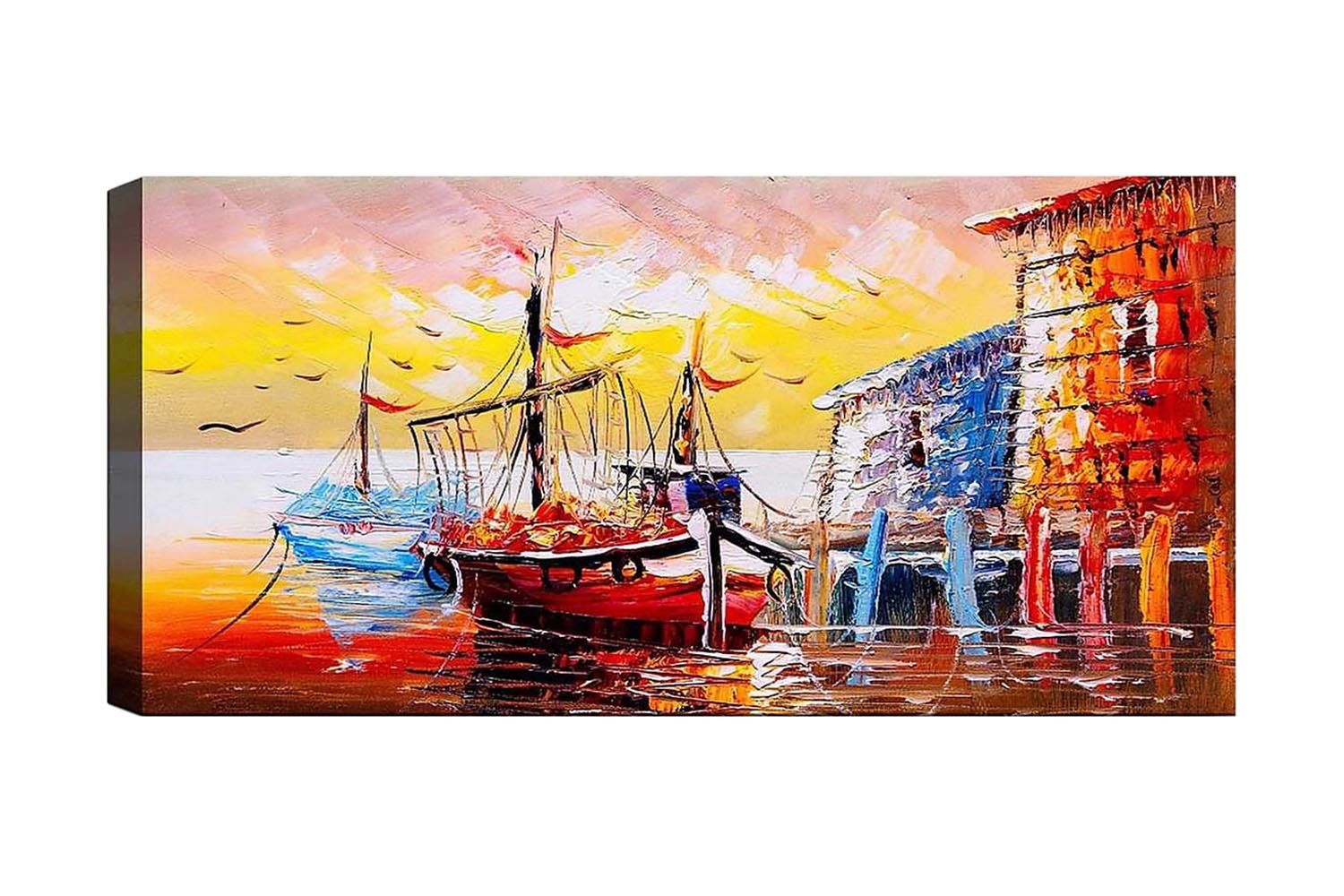 Canvastavla YTY Nautical & Beach Flerfärgad - 120x50 cm (Art.nr 1184308) — Chilli