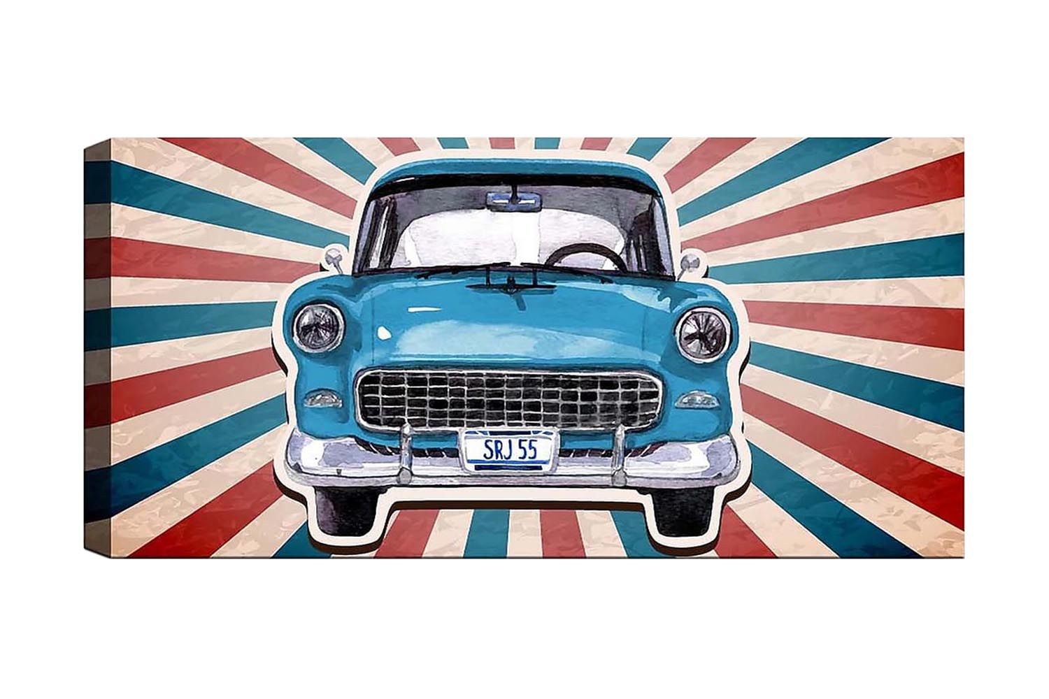 Canvastavla YTY Transportation Flerfärgad - 120x50 cm (Art.nr 1184760) — Chilli