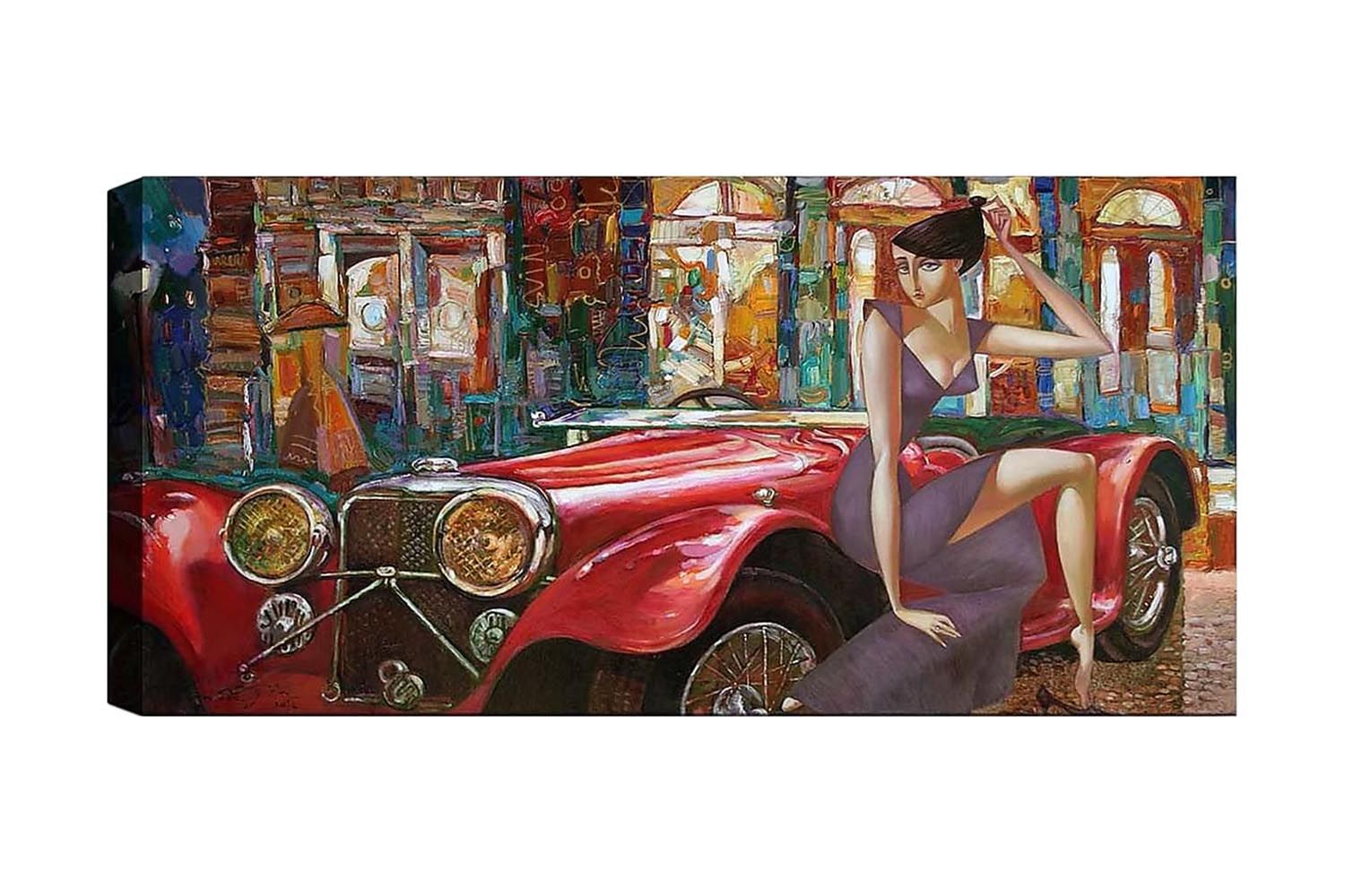 Canvastavla YTY Transportation Flerfärgad - 120x50 cm (Art.nr 1184456) — Chilli