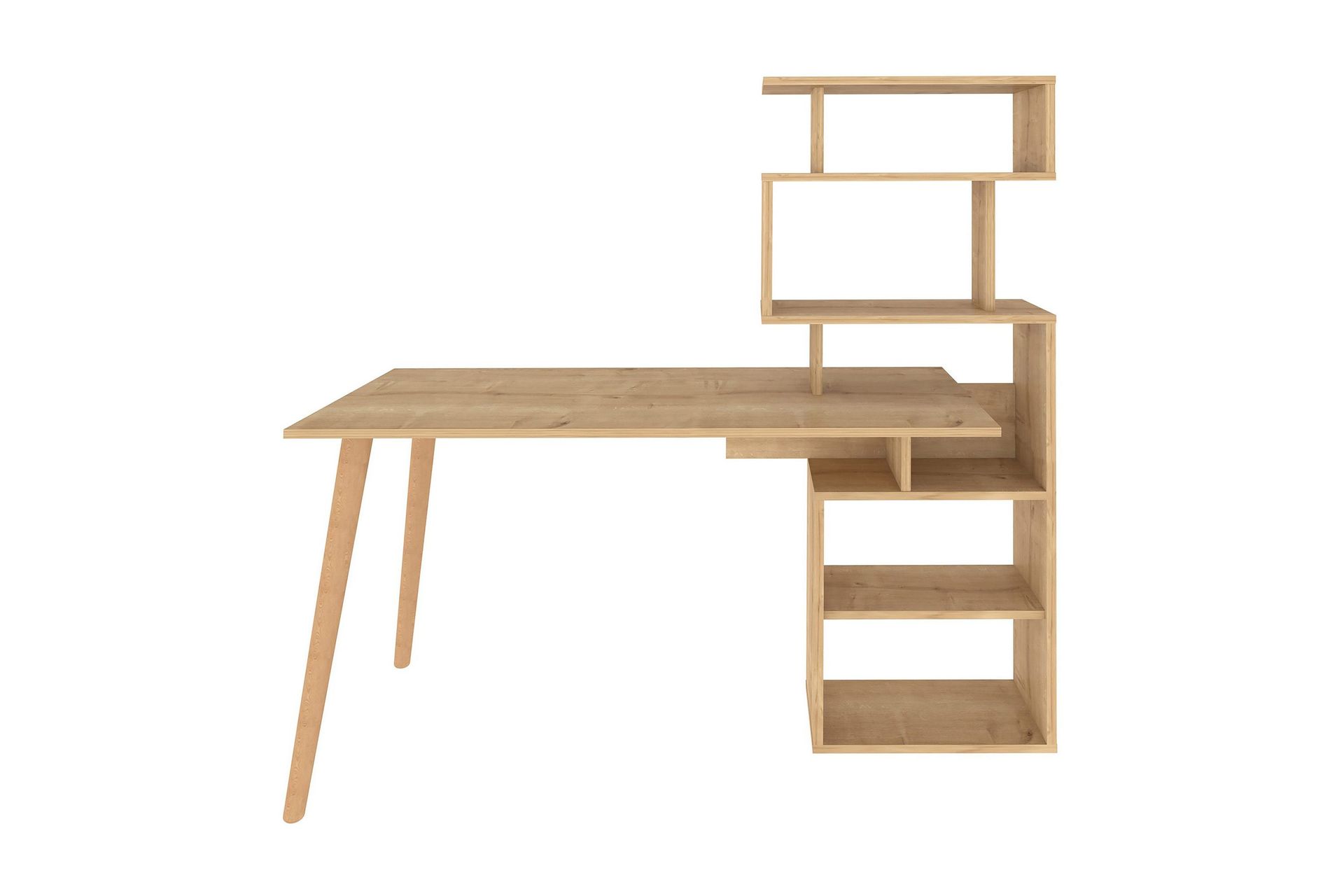 Andifli Skrivbord 55x146,4x133 cm med förvaring - Ek — Chilli