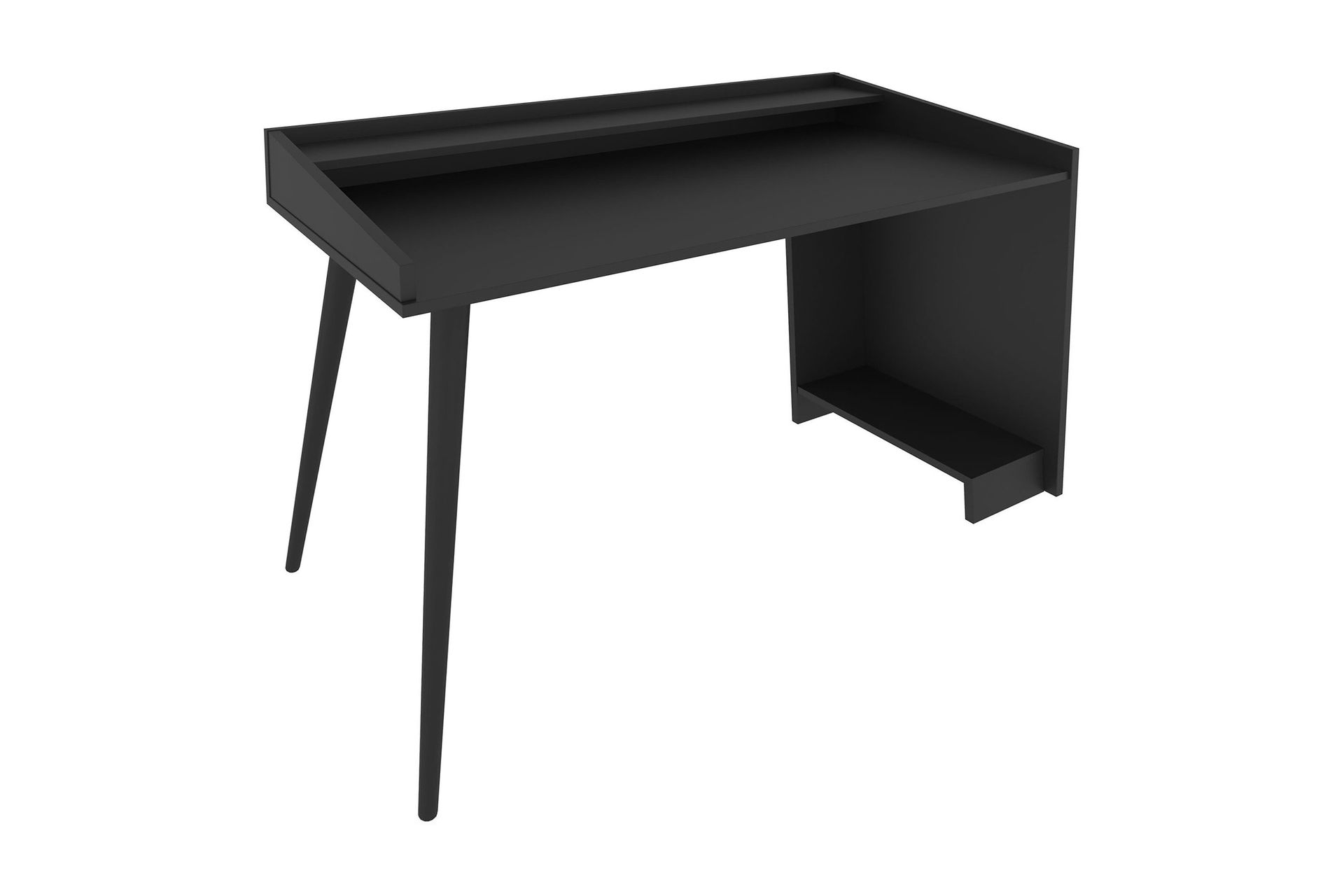 Andifli Skrivbord 59x88,3x121,8 cm med förvaring - Svart — Chilli