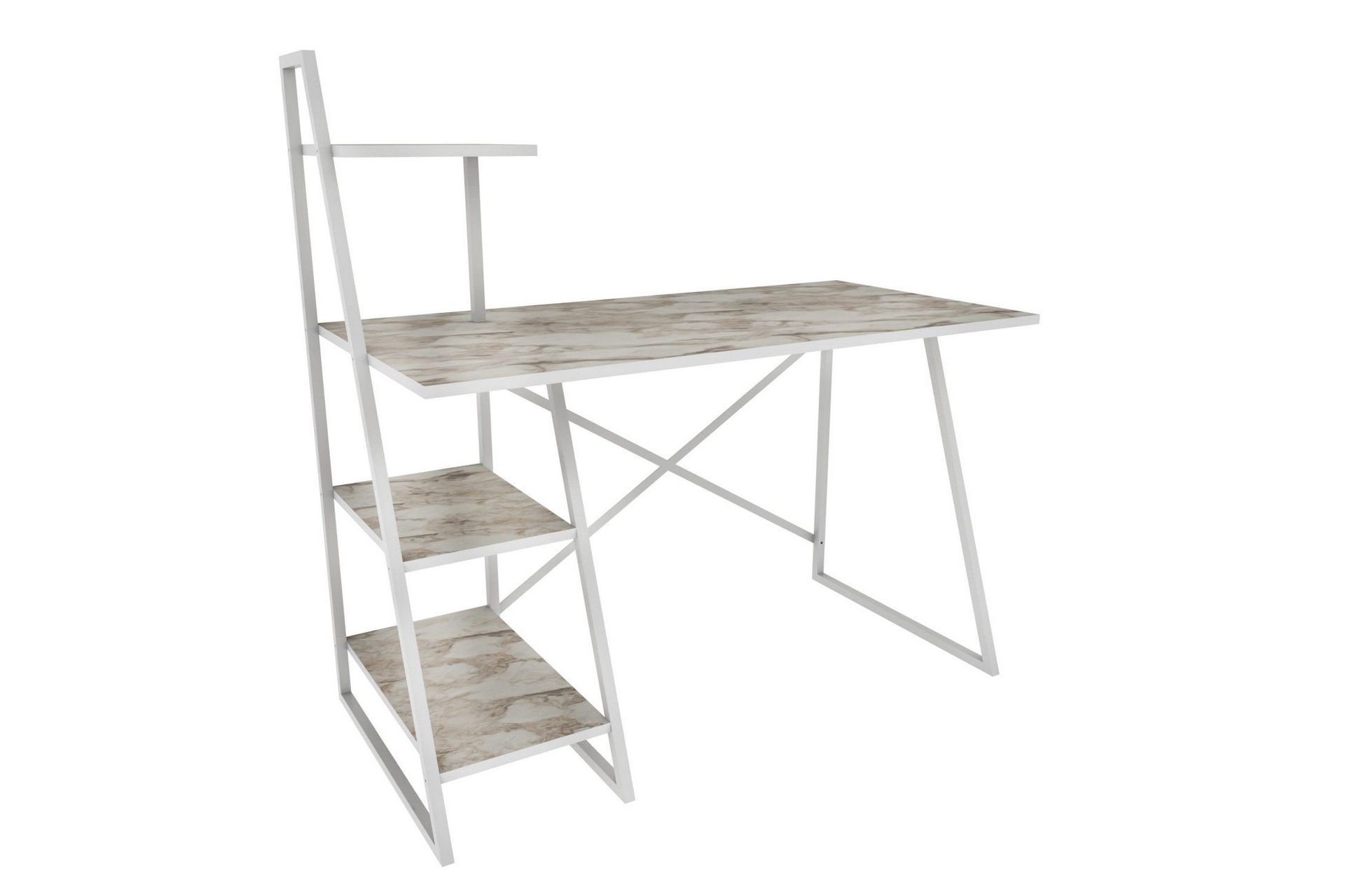 Andifli Skrivbord 60x120x120 cm med förvaring - Vit (Art.nr 1667324) — Chilli