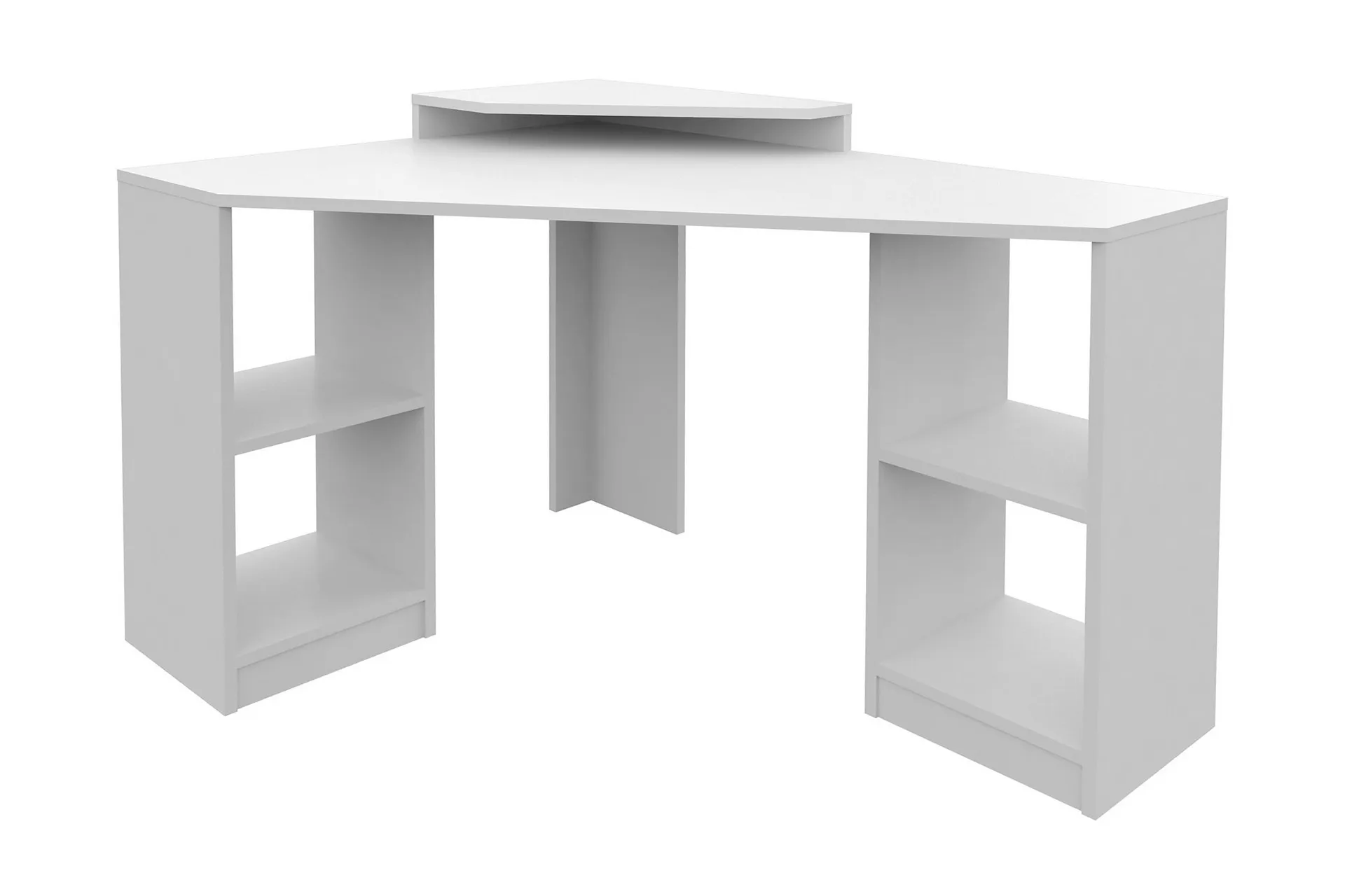 Andifli Skrivbord 90x76,8x120 cm med förvaring - Vit — Chilli