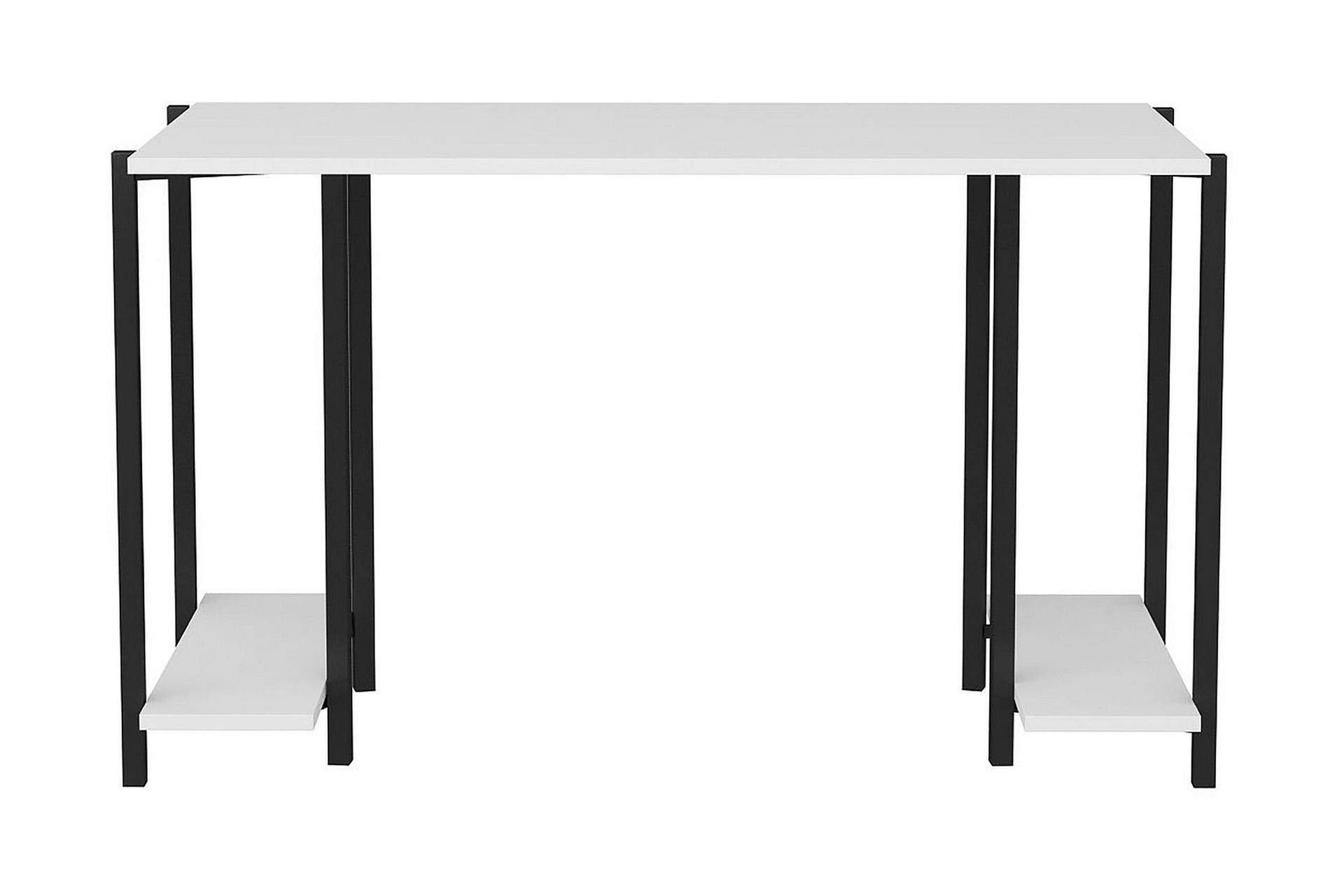 Malem Skrivbord 60x73,8x125,2 cm med förvaring - Svart/Vit — Chilli