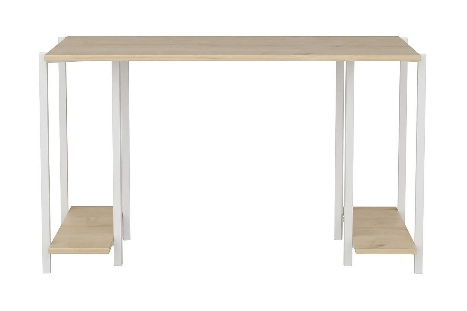 Malem Skrivbord 60x73,8x125,2 cm med förvaring - Vit — Chilli