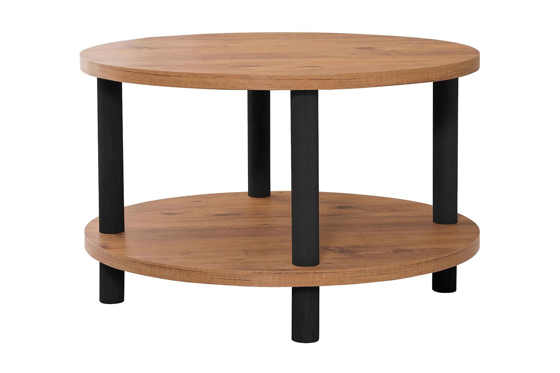 Lofita Soffbord 70x43,7x70 cm Runt - Brun/Svart — Chilli