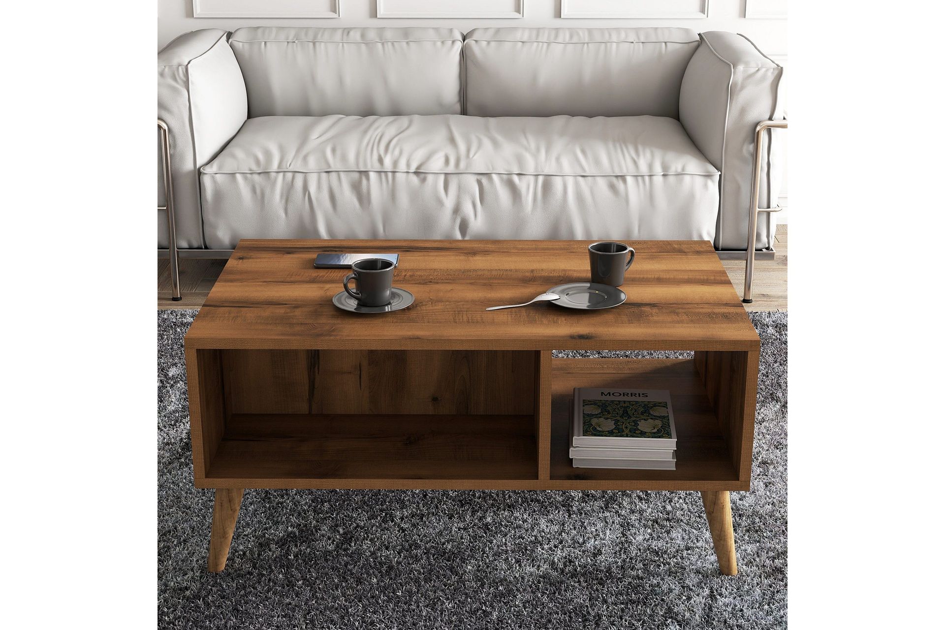 Soffbord Elrasmo Soffbord 90x54x90 cm Brun — Chilli