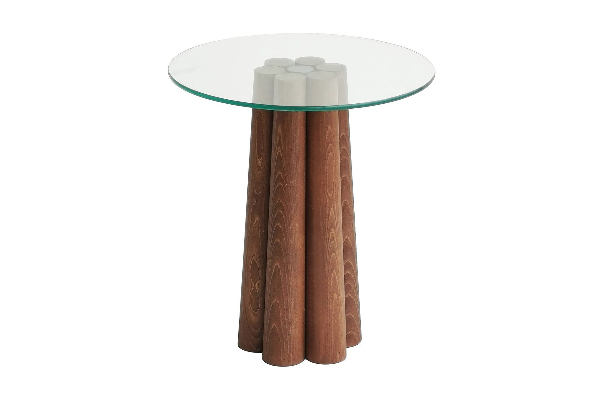 Tjadhunt Soffbord 50 cm - Valnöt/Glas — Chilli