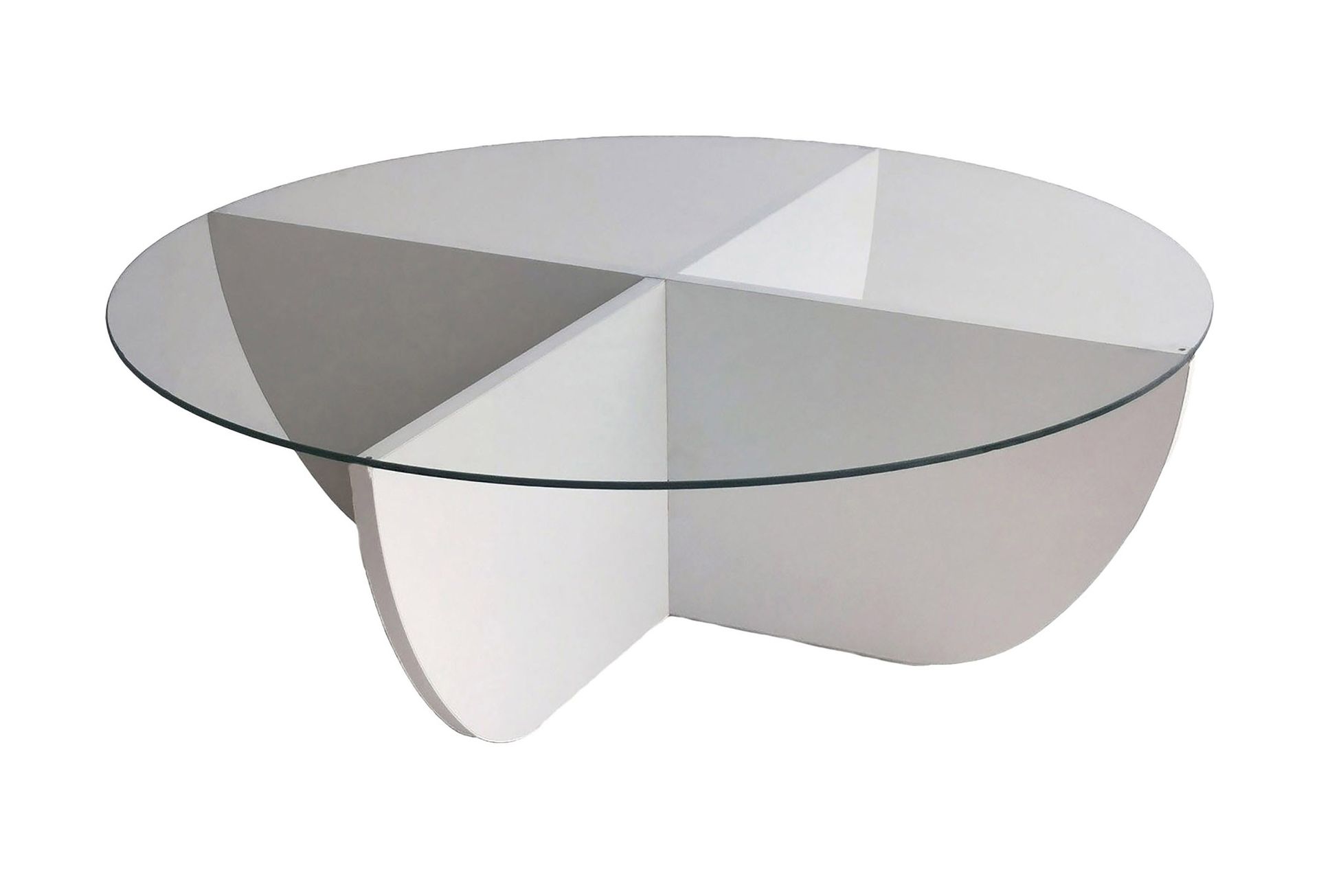 Vellavie Soffbord 90x30x90 cm Runt - Vit — Chilli