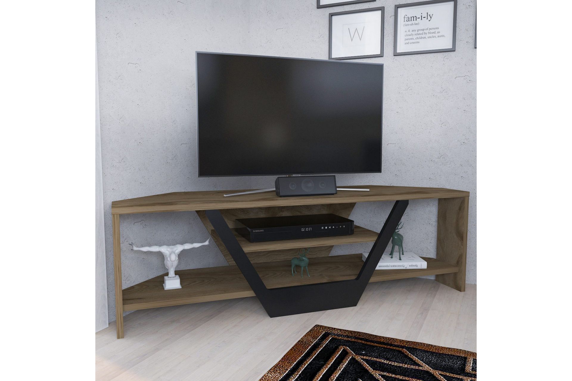 Andifli Tv-bänk 120x36,8 cm - Brun (Art.nr 1668011) — Chilli
