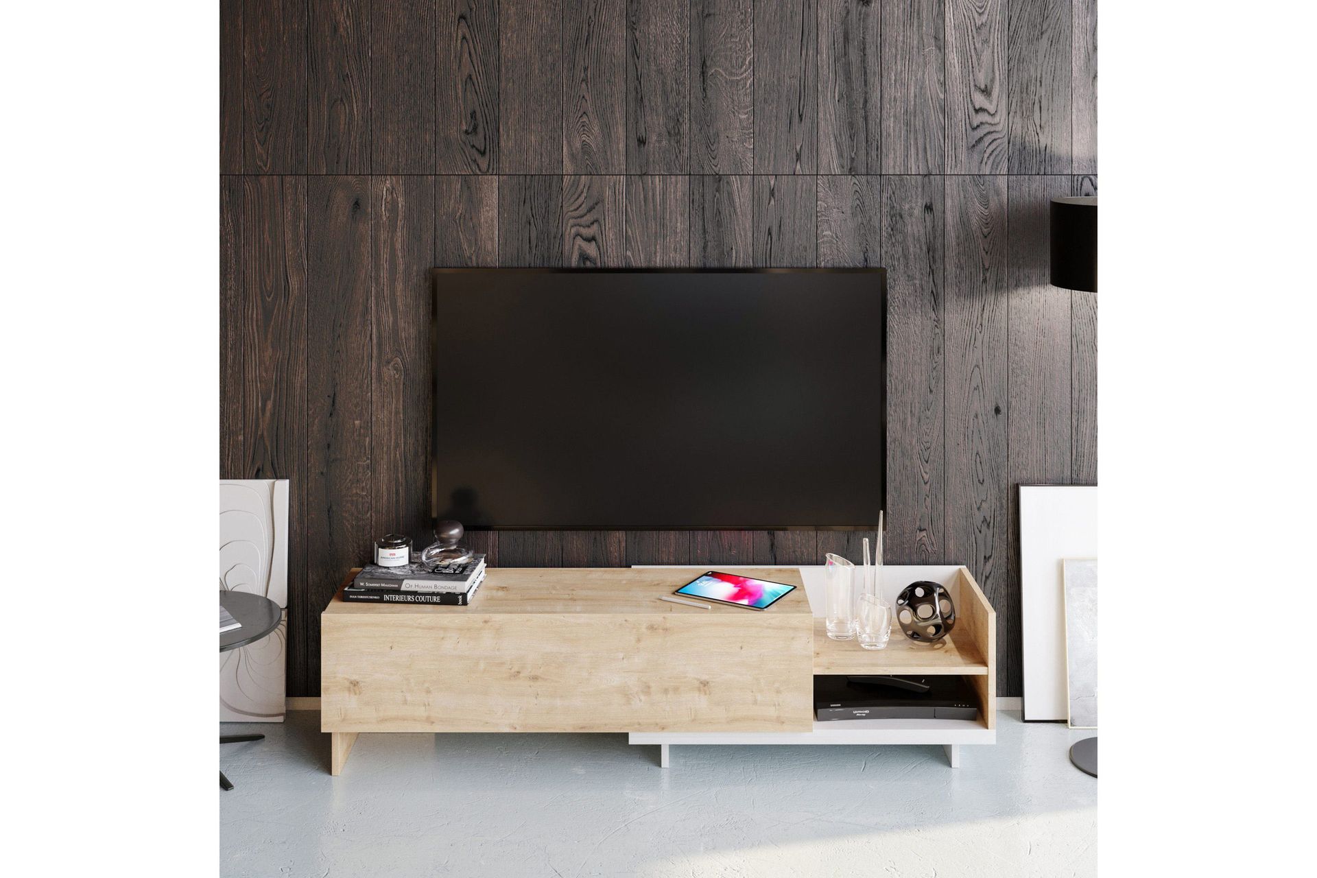 Andifli Tv-bänk 165x41 cm - Vit (Art.nr 1667819) — Chilli