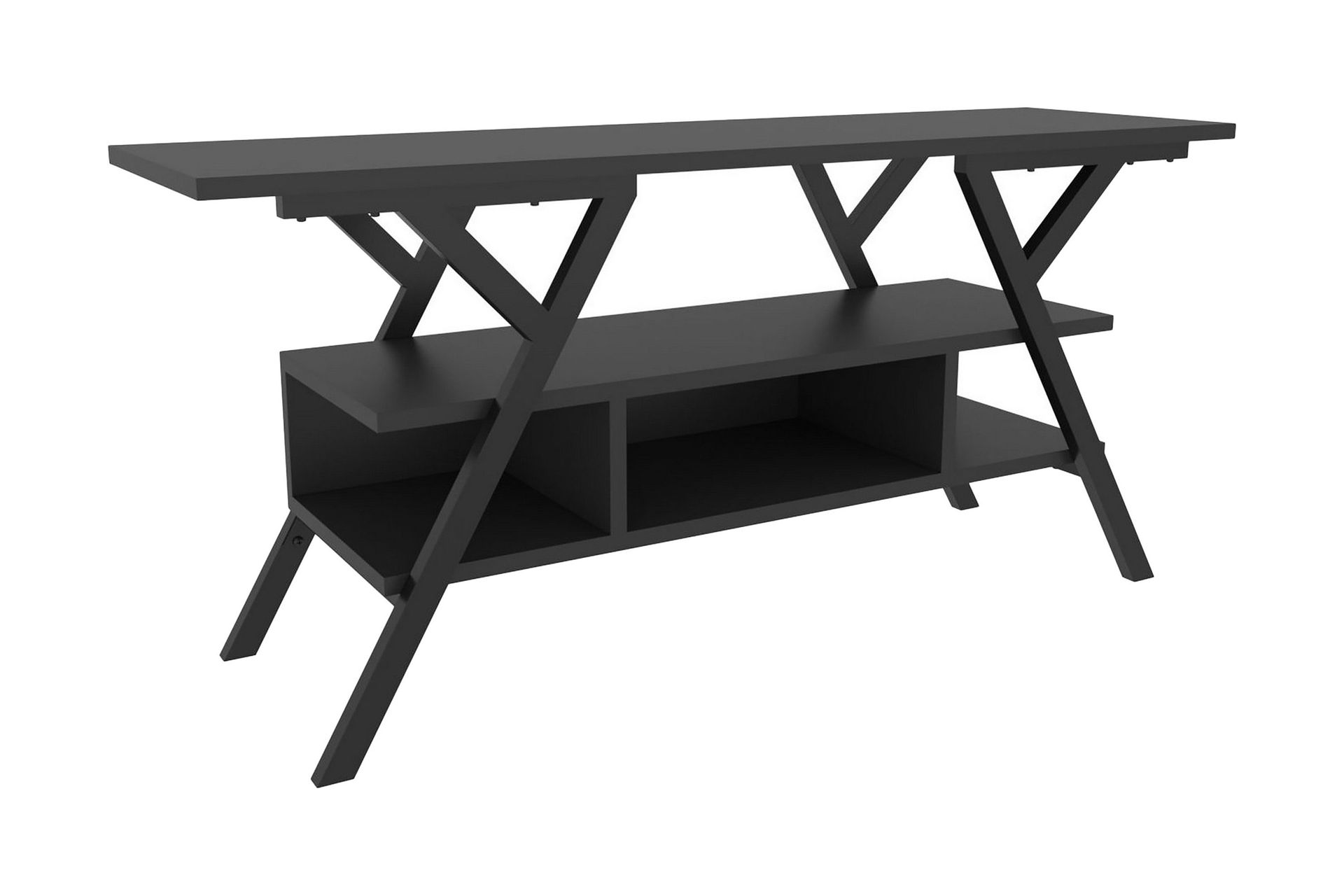 Desgrar Tv-bänk 120x55 cm - Svart (Art.nr 1668212) — Chilli