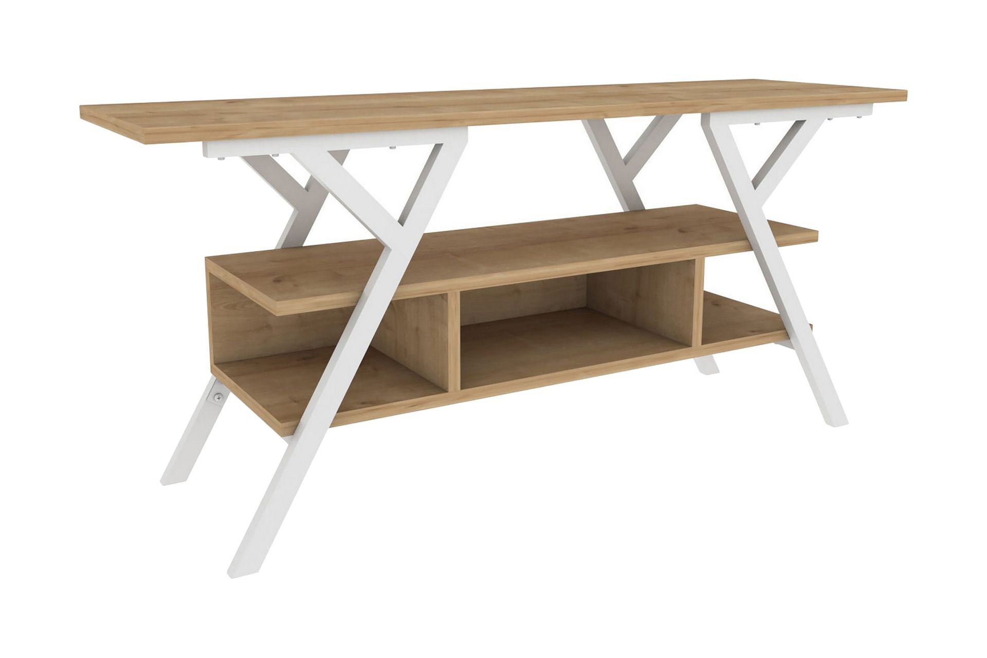 Desgrar Tv-bänk 120x55 cm - Vit (Art.nr 1668210) — Chilli