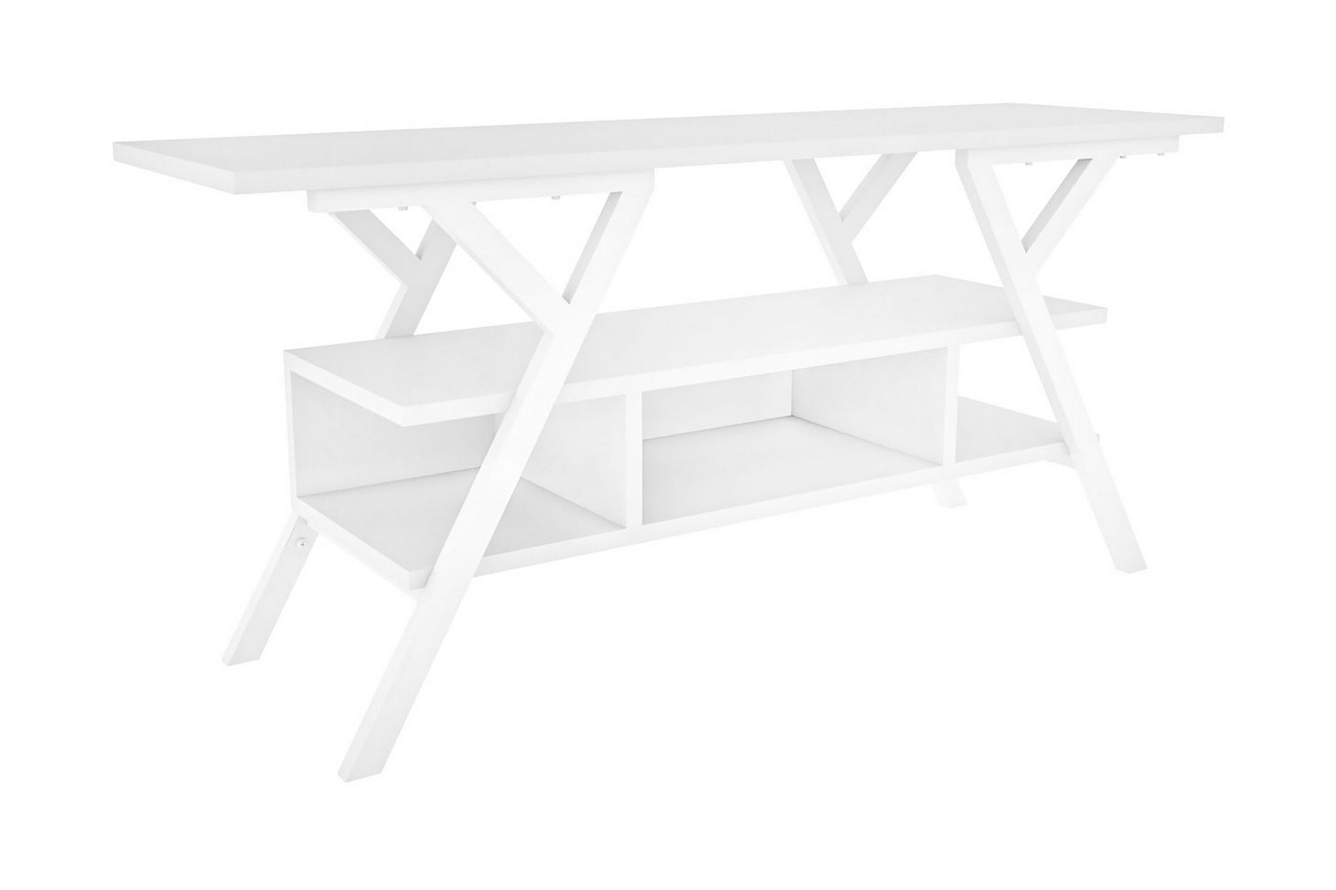 Desgrar Tv-bänk 120x55 cm - Vit (Art.nr 1668040) — Chilli