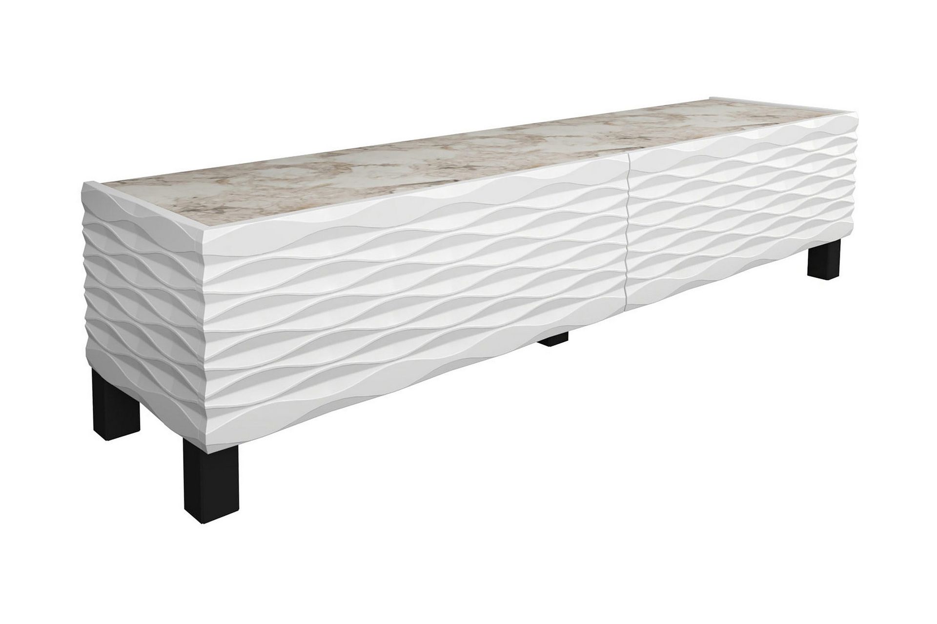 Rinorea Tv-bänk 149,2x38 cm - Vit — Chilli