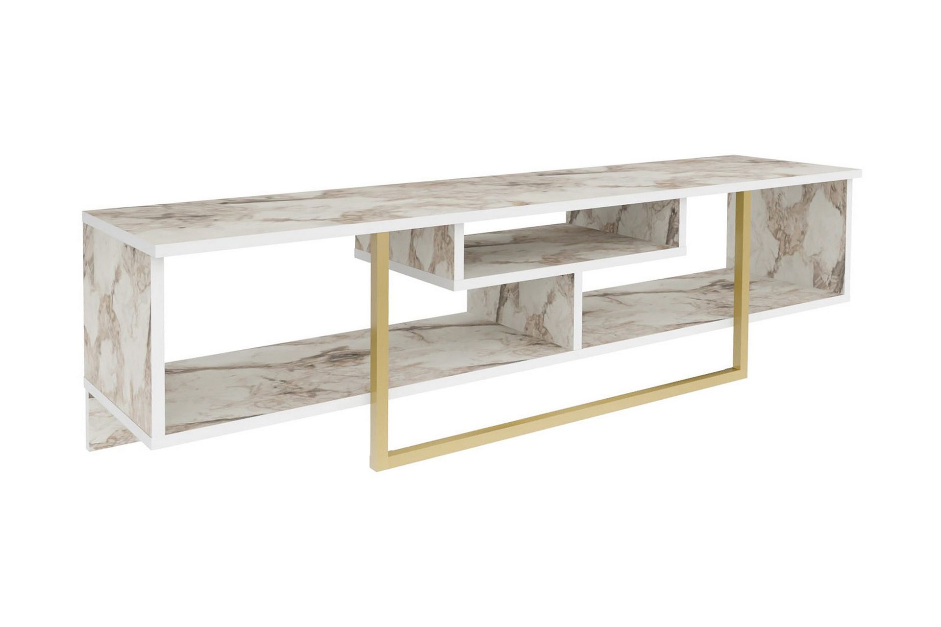 Rinorea Tv-bänk 150x40 cm - Guld — Chilli