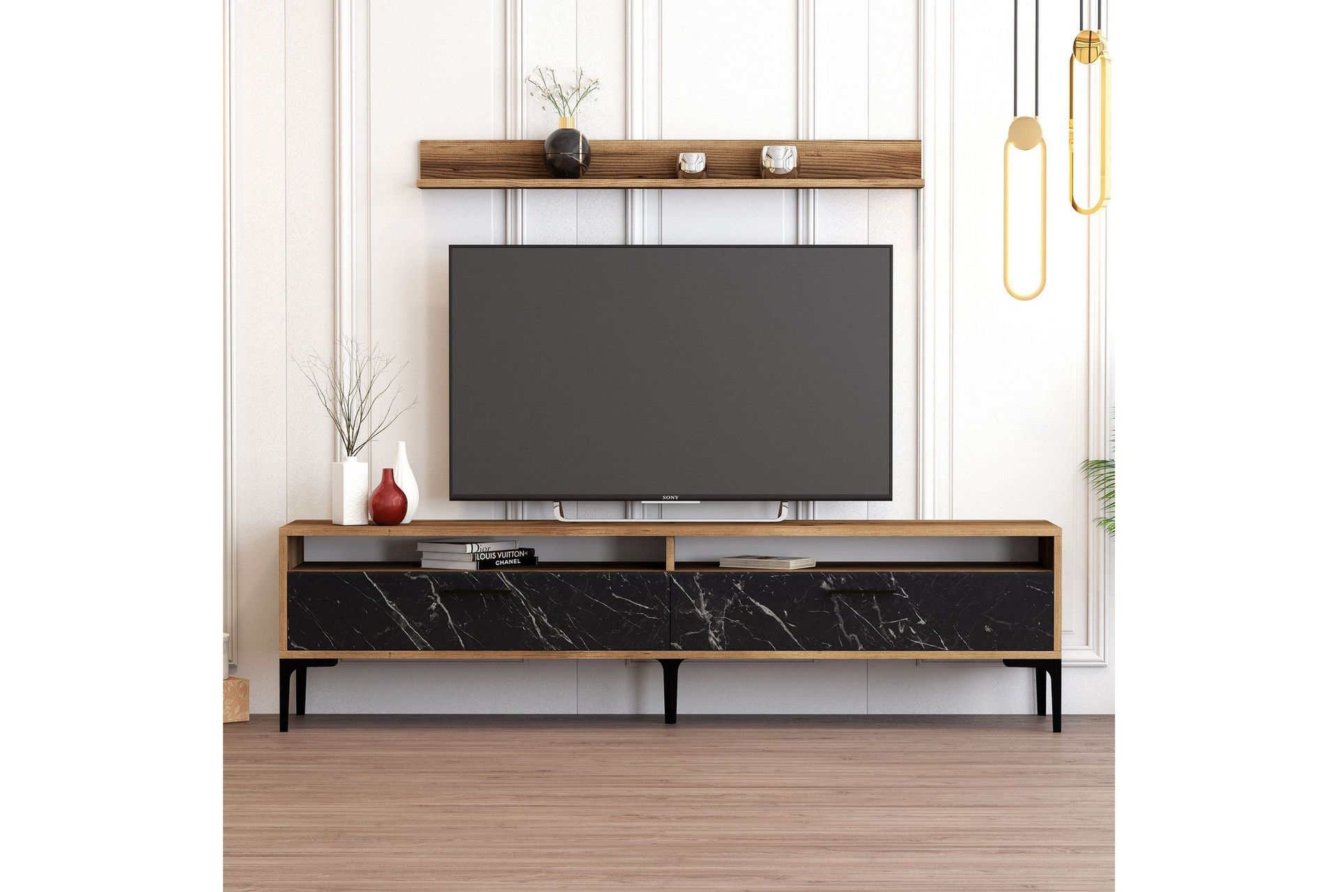 Andifli Tv-möbelset 180x47 cm - Brun (Art.nr 1668630) — Chilli