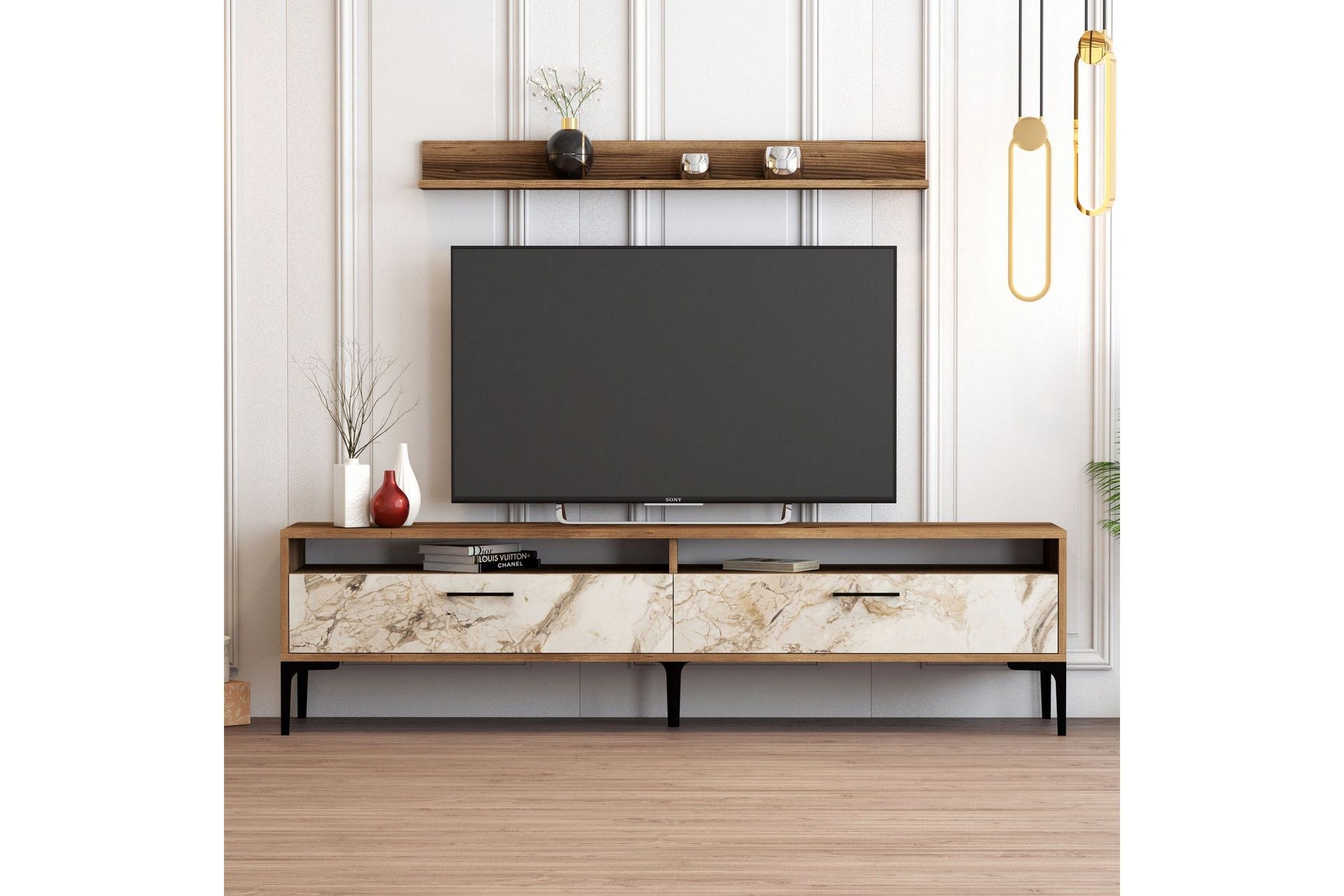 Andifli Tv-möbelset 180x47 cm - Brun (Art.nr 1668508) — Chilli