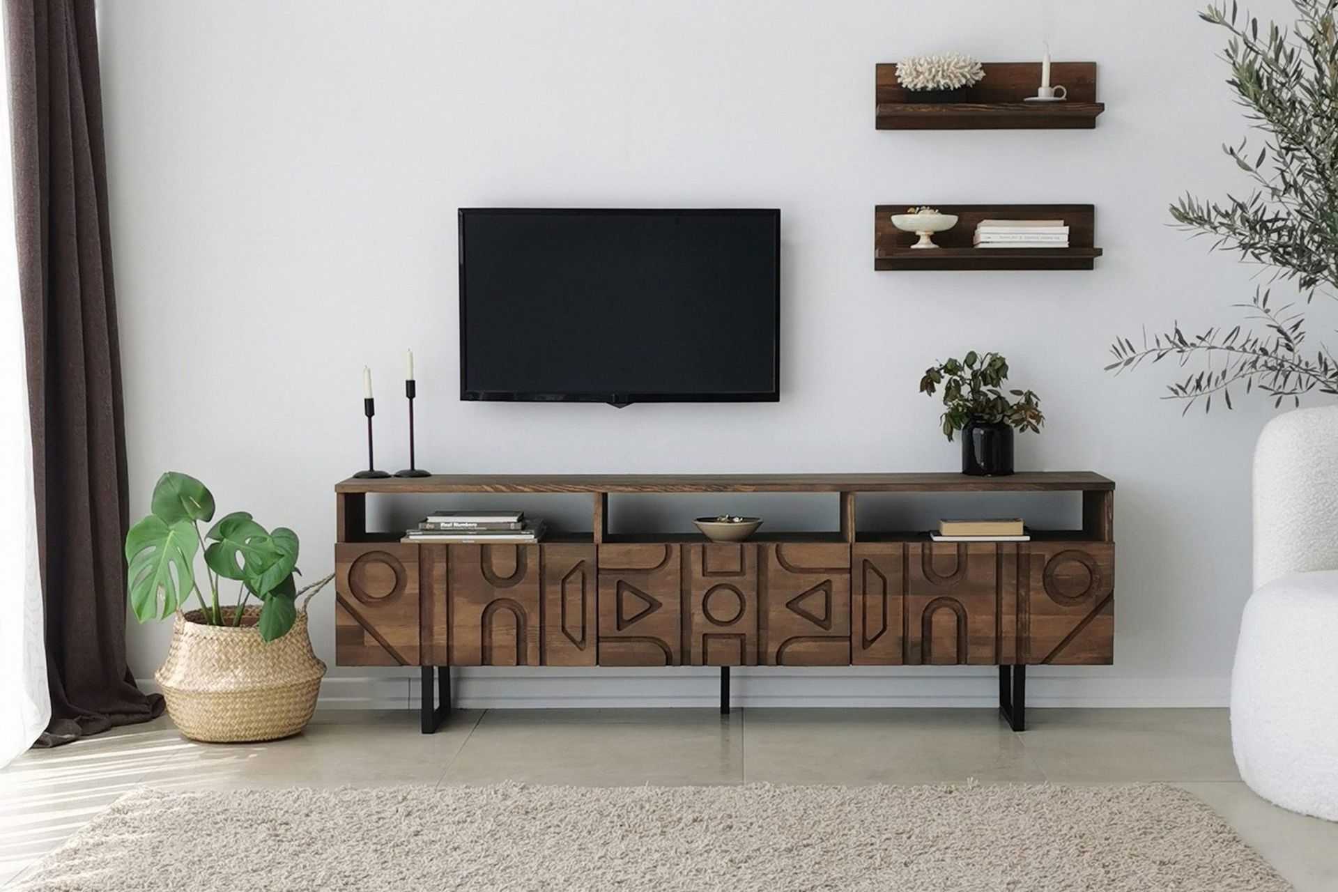 Andifli Tv-möbelset 50x15 cm - Brun (Art.nr 1668401) — Chilli