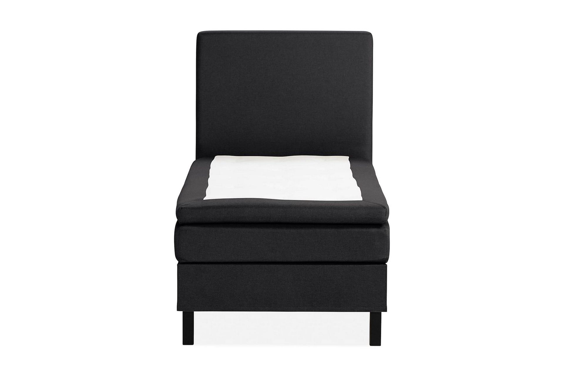 Scarlett Sängpaket 90x200 Memorymadrass - Slät gavel Svart — Chilli