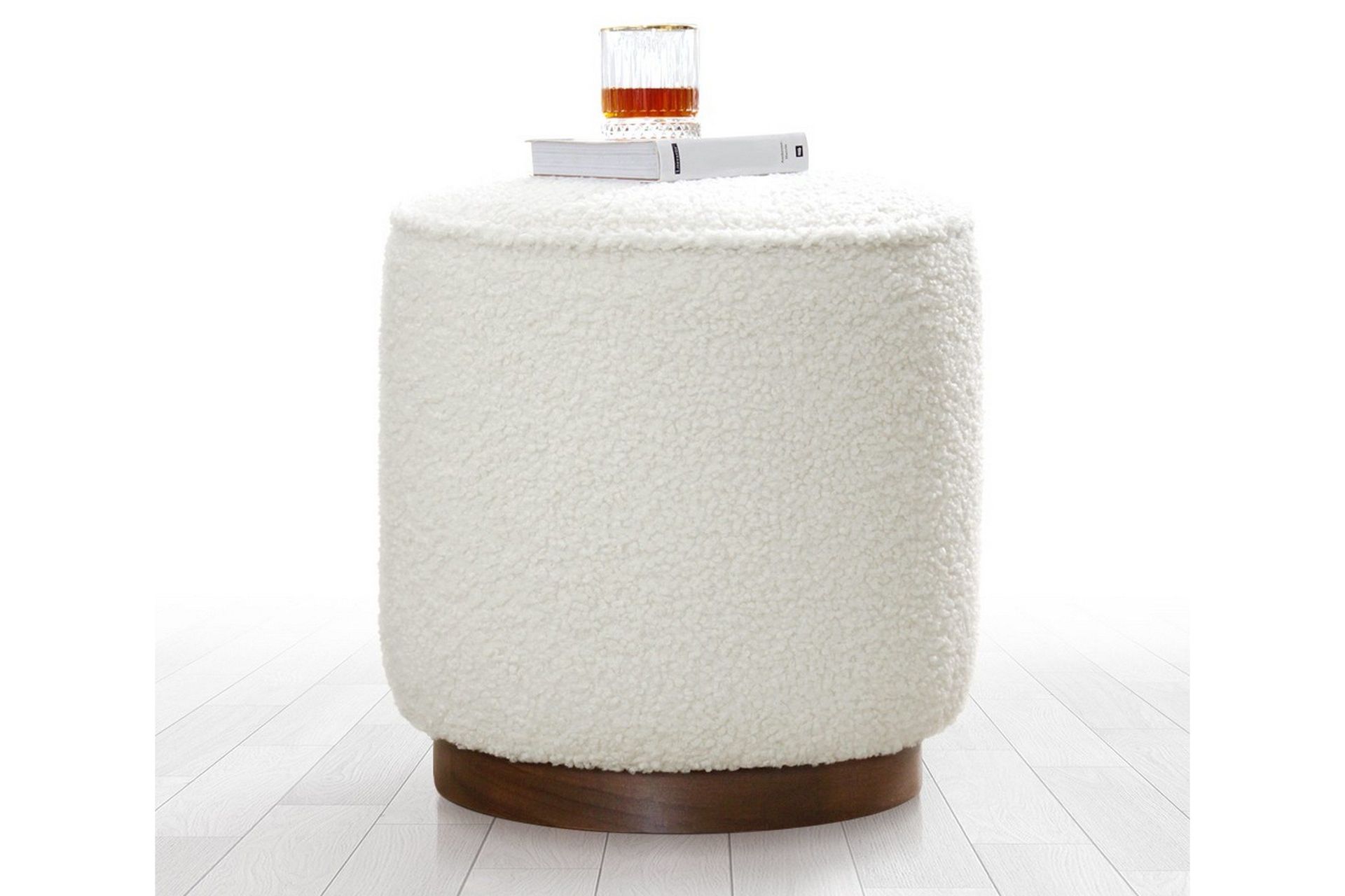Braintree Sittpuff 42 cm - Vit — Chilli