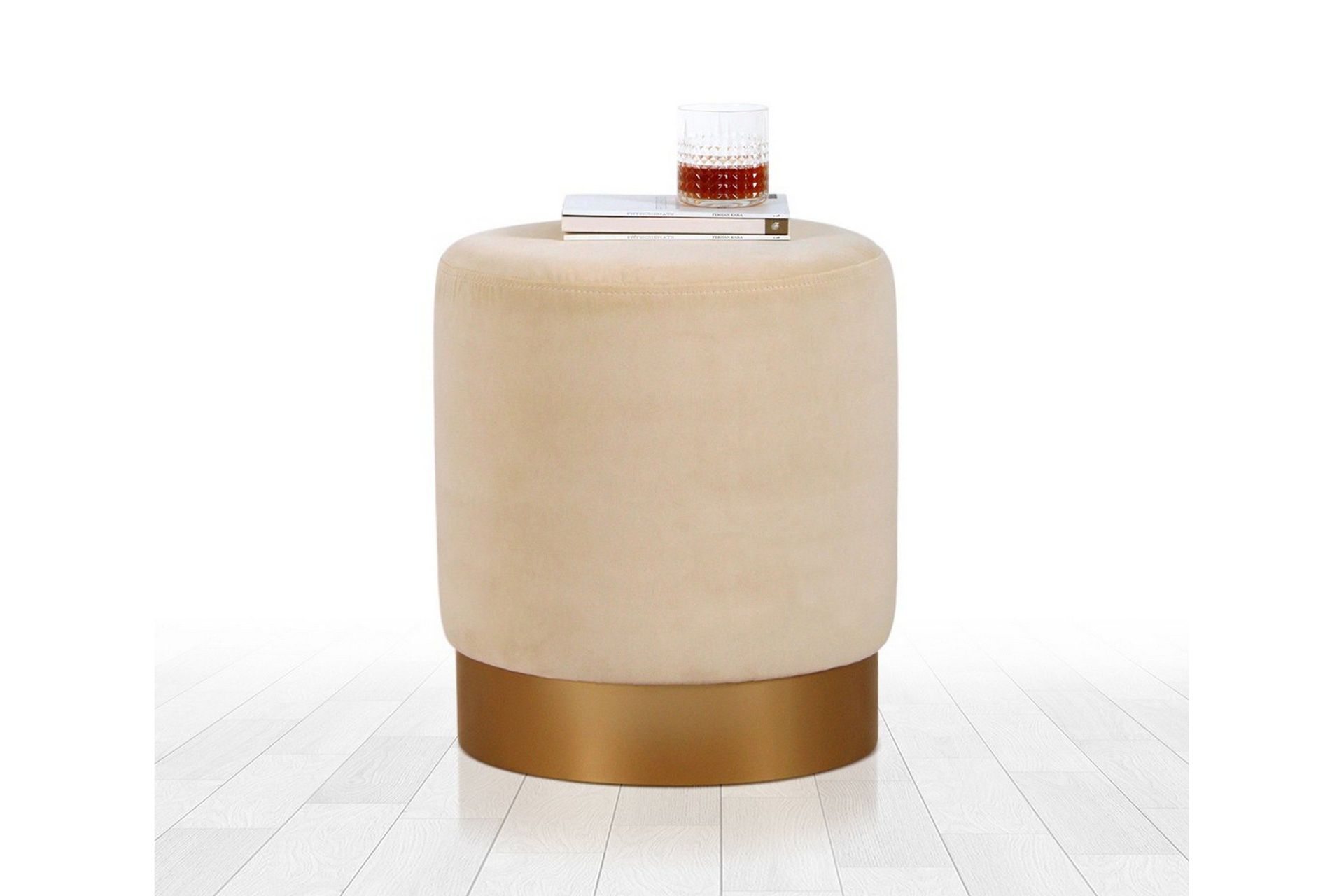 Owensboro Sittpuff 40 cm - Beige — Chilli