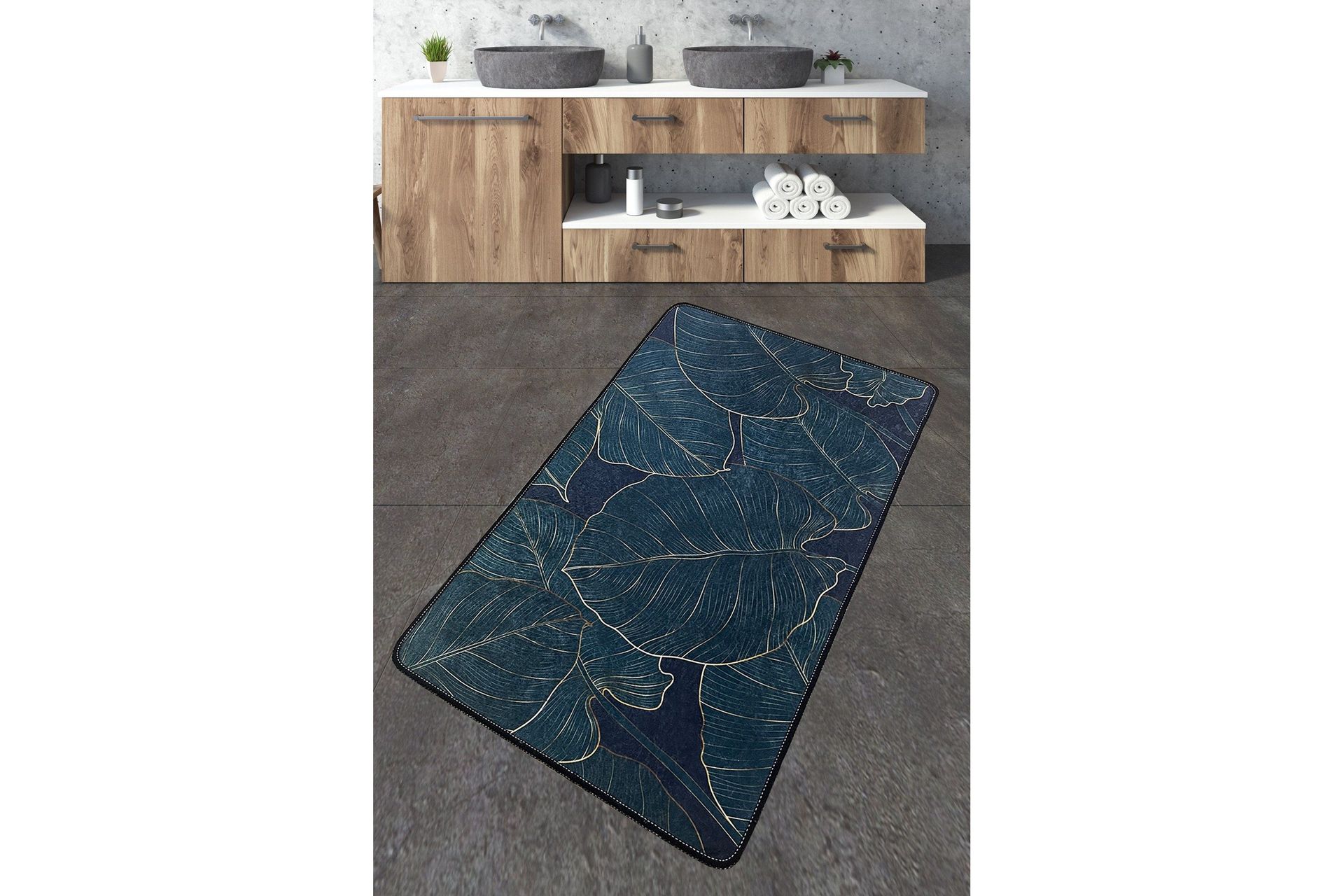 Jamad Badrumsmatta 70x120 cm Rektangulär - Flerfärgad — Chilli