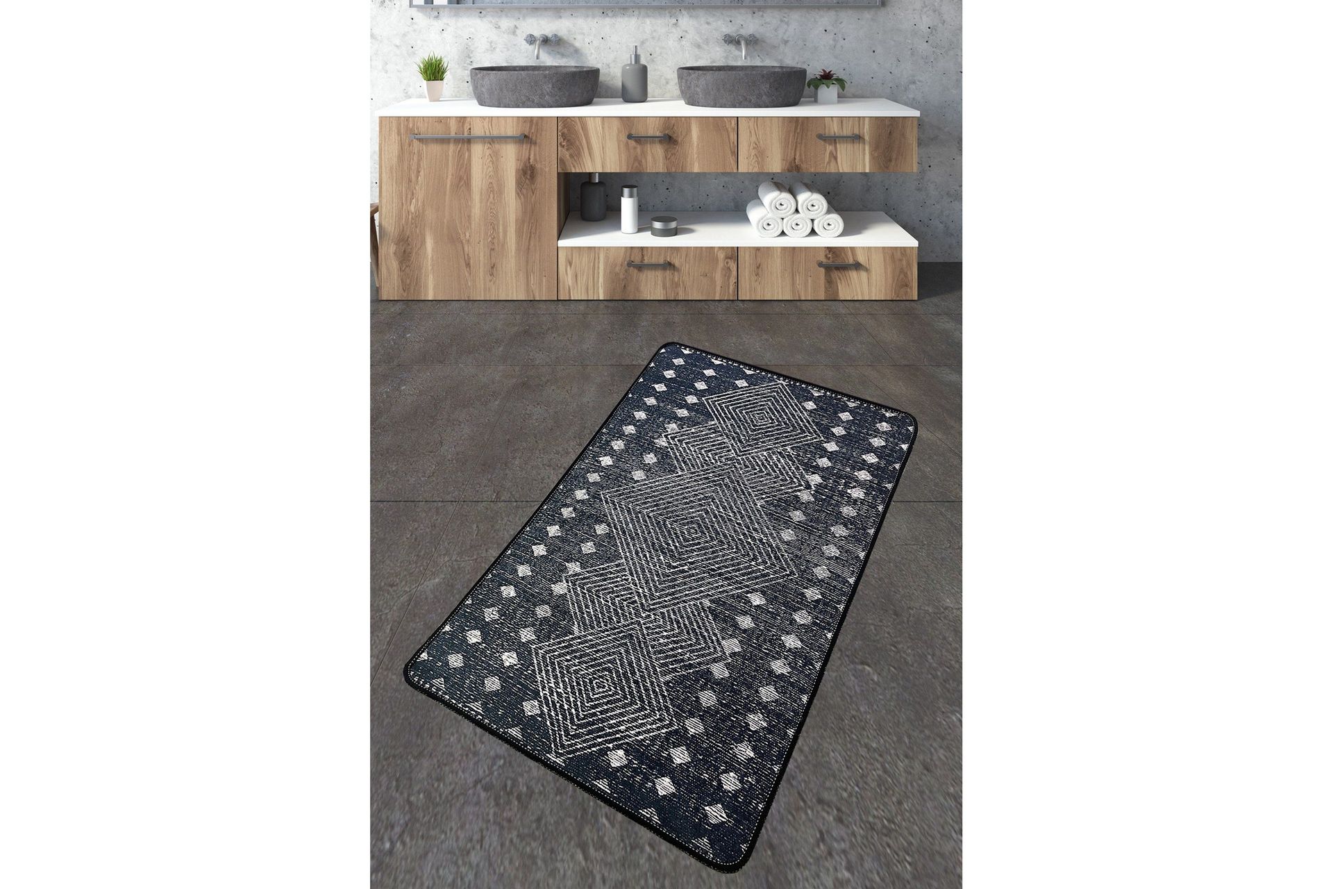 Jamil Badrumsmatta 70x120 cm Rektangulär - Flerfärgad — Chilli