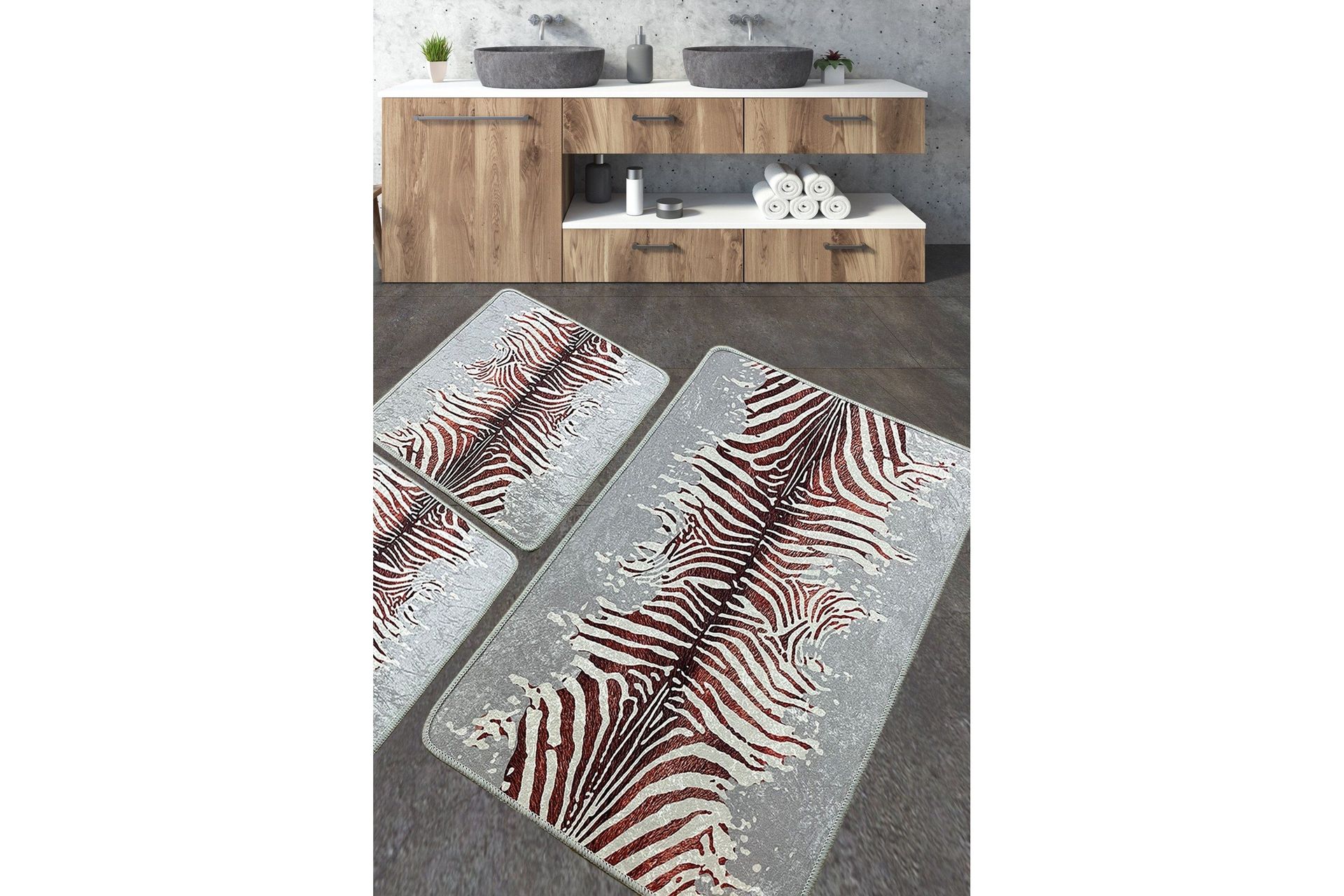 Jamir Badrumsmatta 60x100 cm Rektangulär - Flerfärgad — Chilli