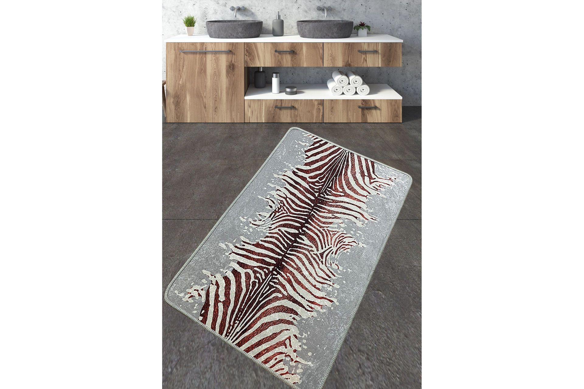 Jamir Badrumsmatta 70x120 cm Rektangulär - Flerfärgad — Chilli