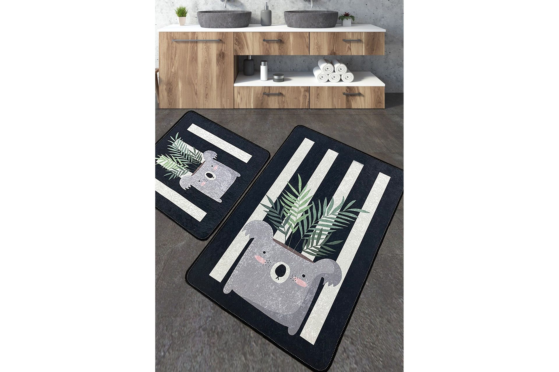 Jang Badrumsmatta 60x100 cm Rektangulär - Flerfärgad (Art.nr 1768350) — Chilli